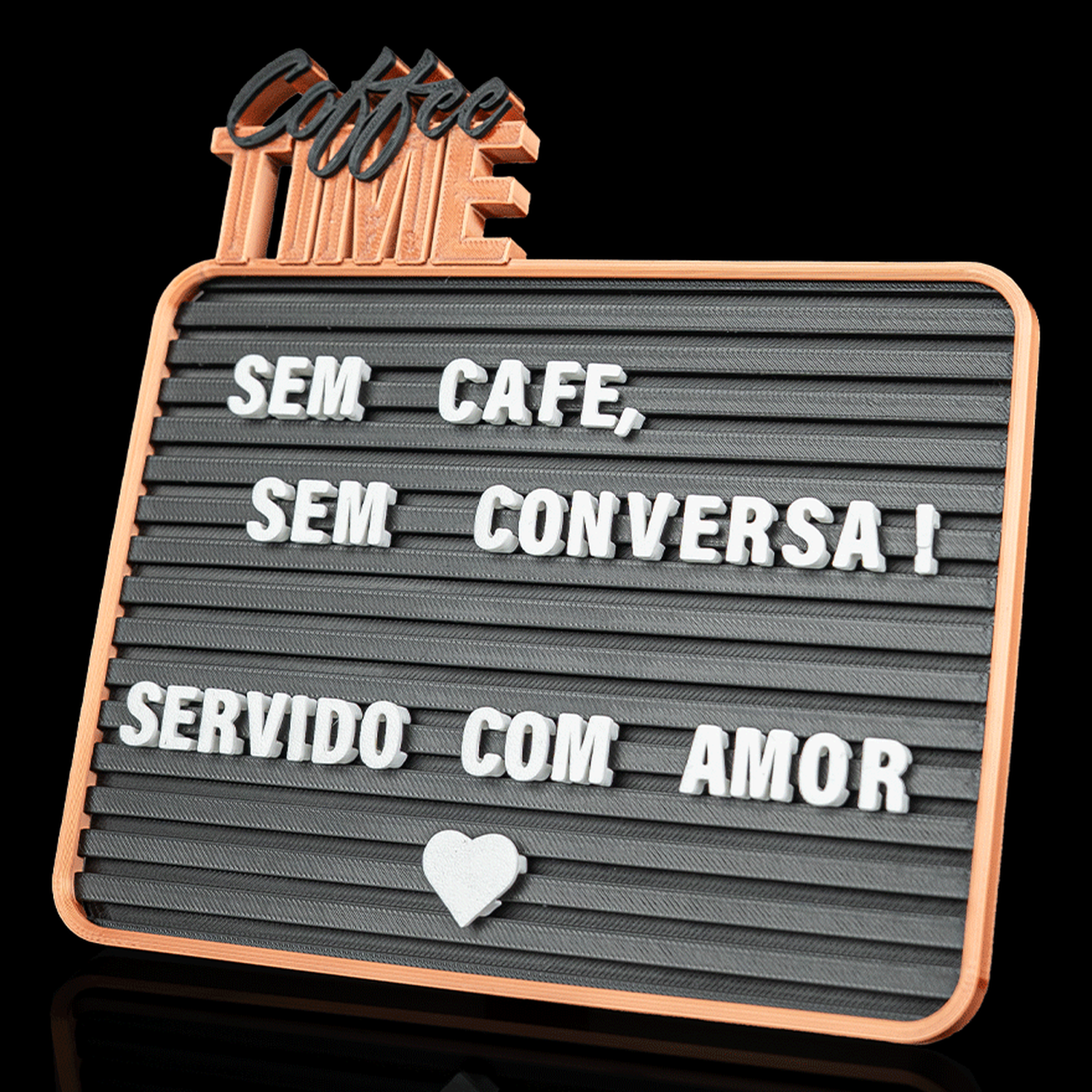 Tablero de mensajes Coffee Time - Letter Board