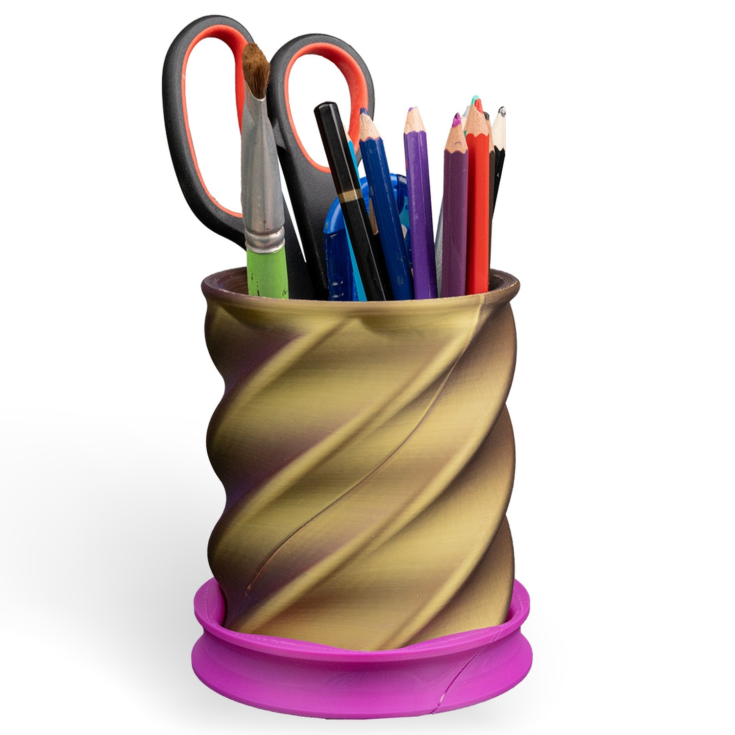 Twisted Cup Pen Holder