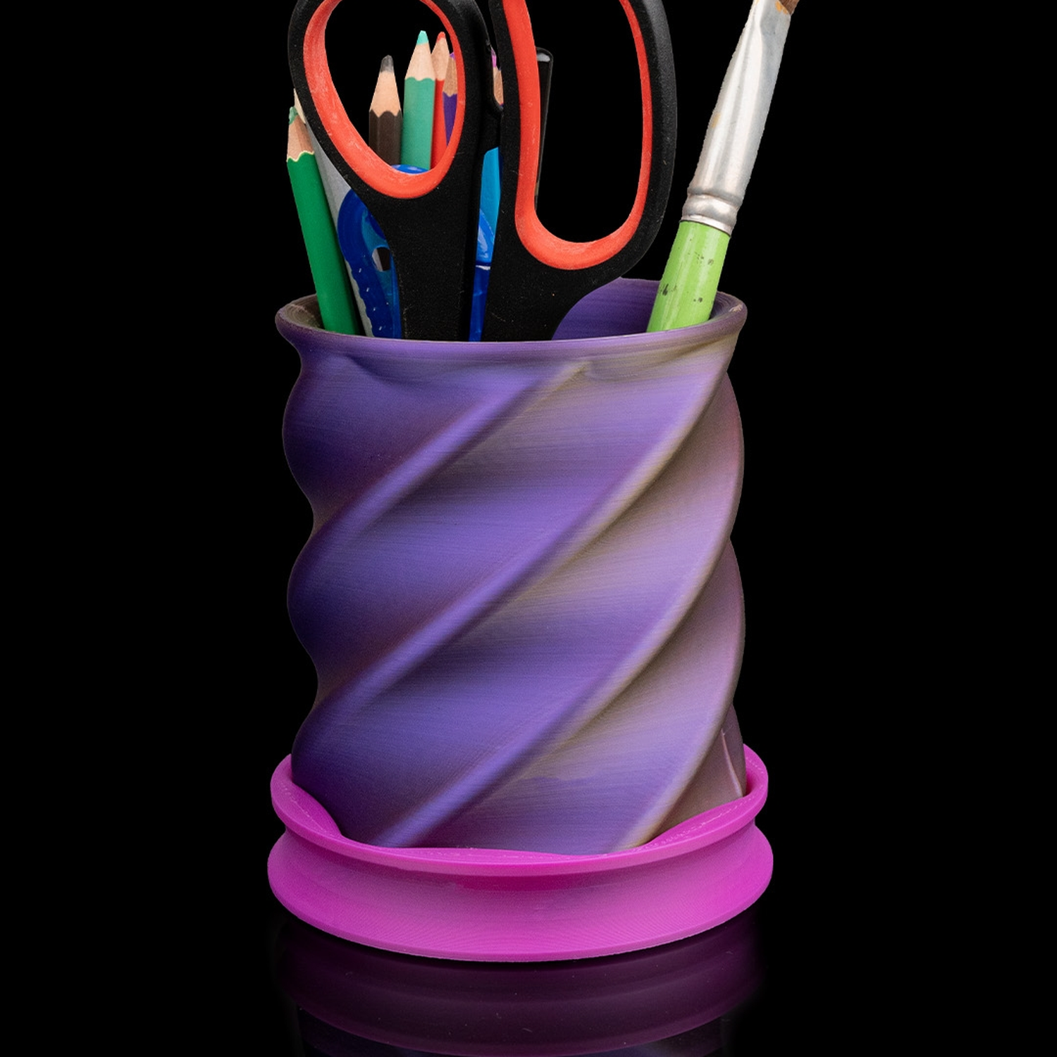 Twisted Cup Pen Holder