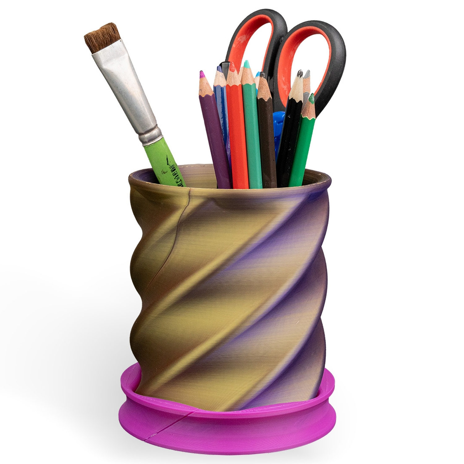 Twisted Cup Pen Holder