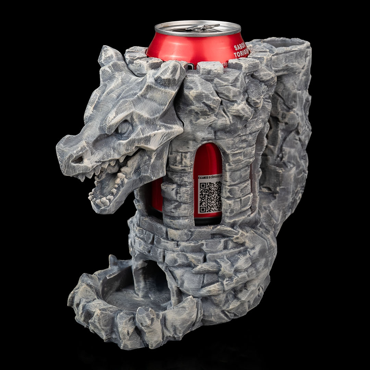 Dragon's Fortress Can Holder & Dice Tower