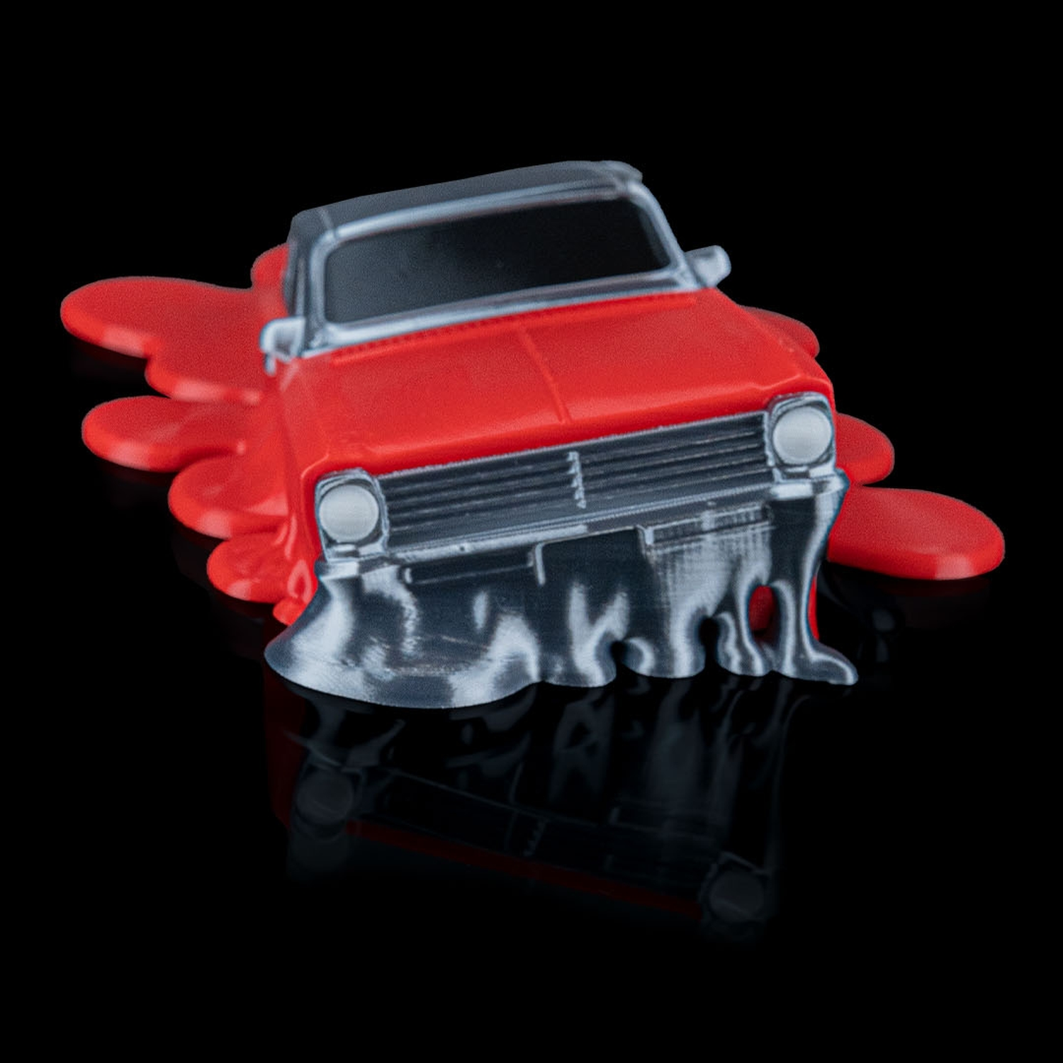 Escultura de coche derretido Carpool