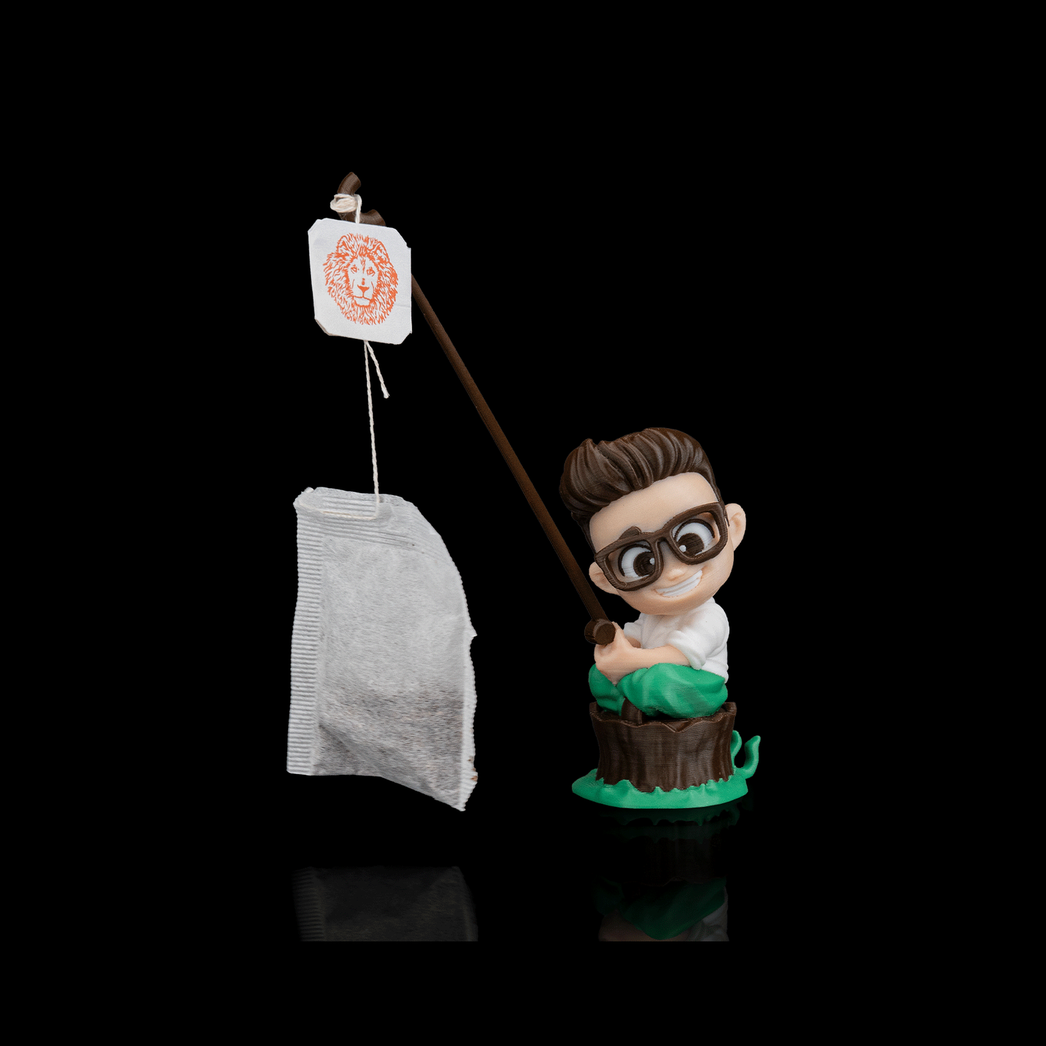 Sujeta bolsitas de té Herbal Angler