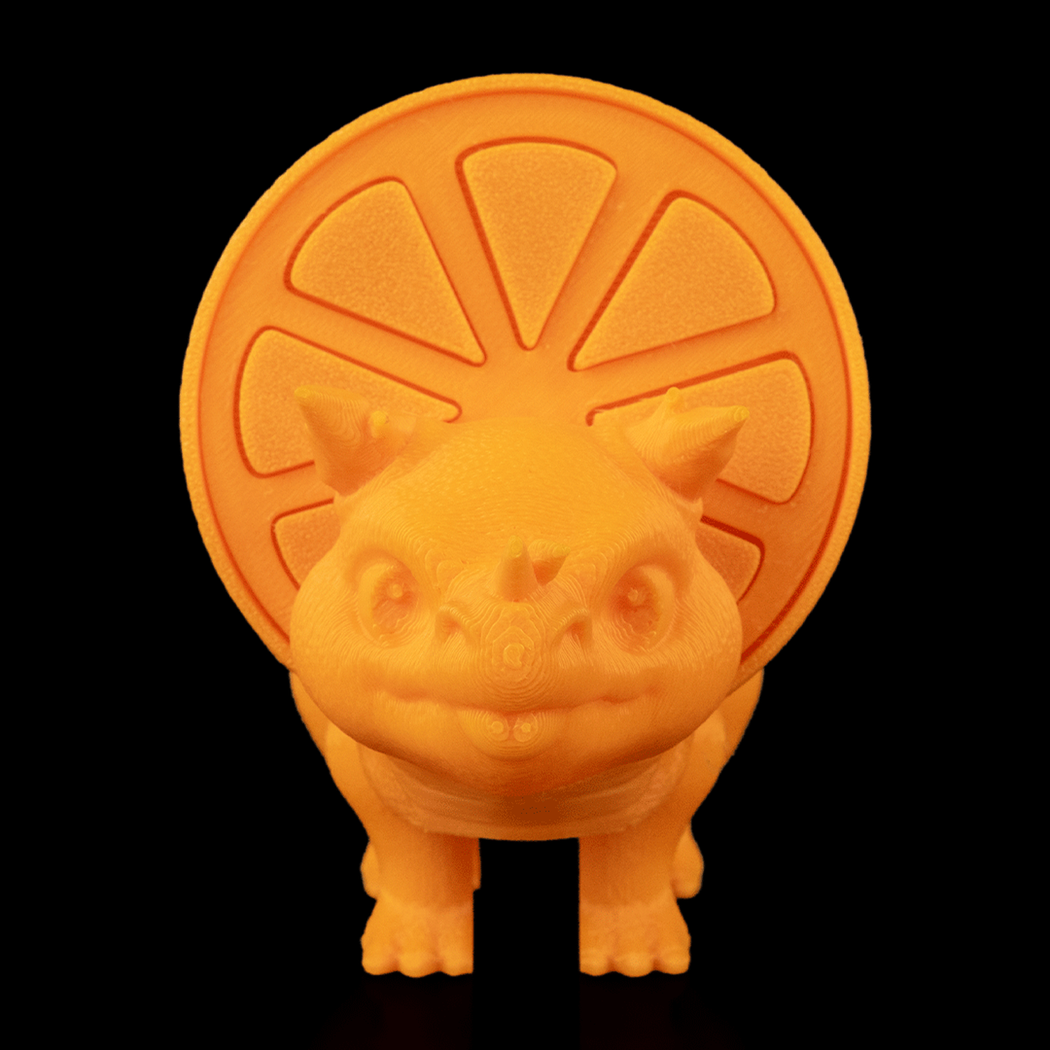 Orange Sliceratops