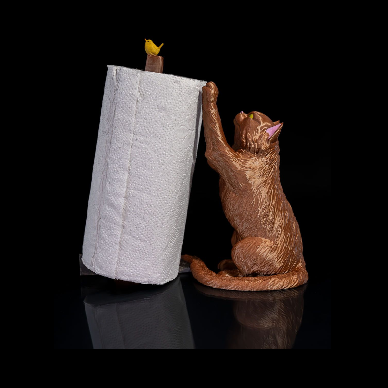 Portarrollos de cocina The Cat, the Bird and the Paper Towel