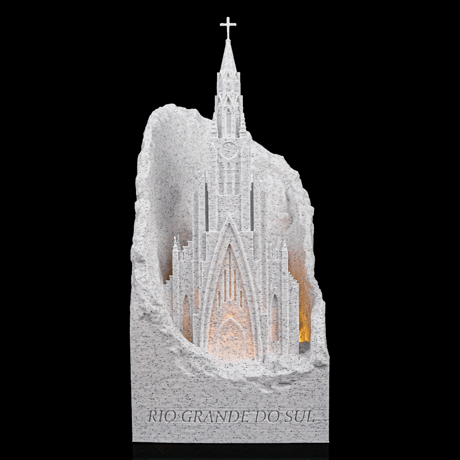 Lámpara decorativa Catedral de piedra de Canela