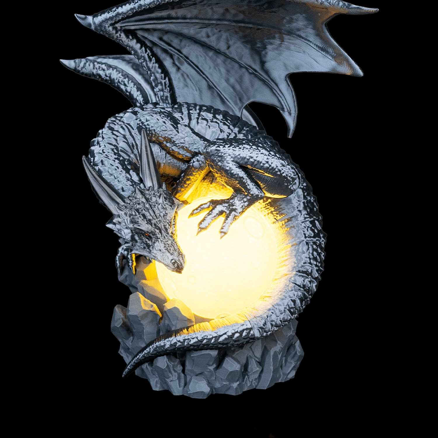 Lámpara de mesa de dragón