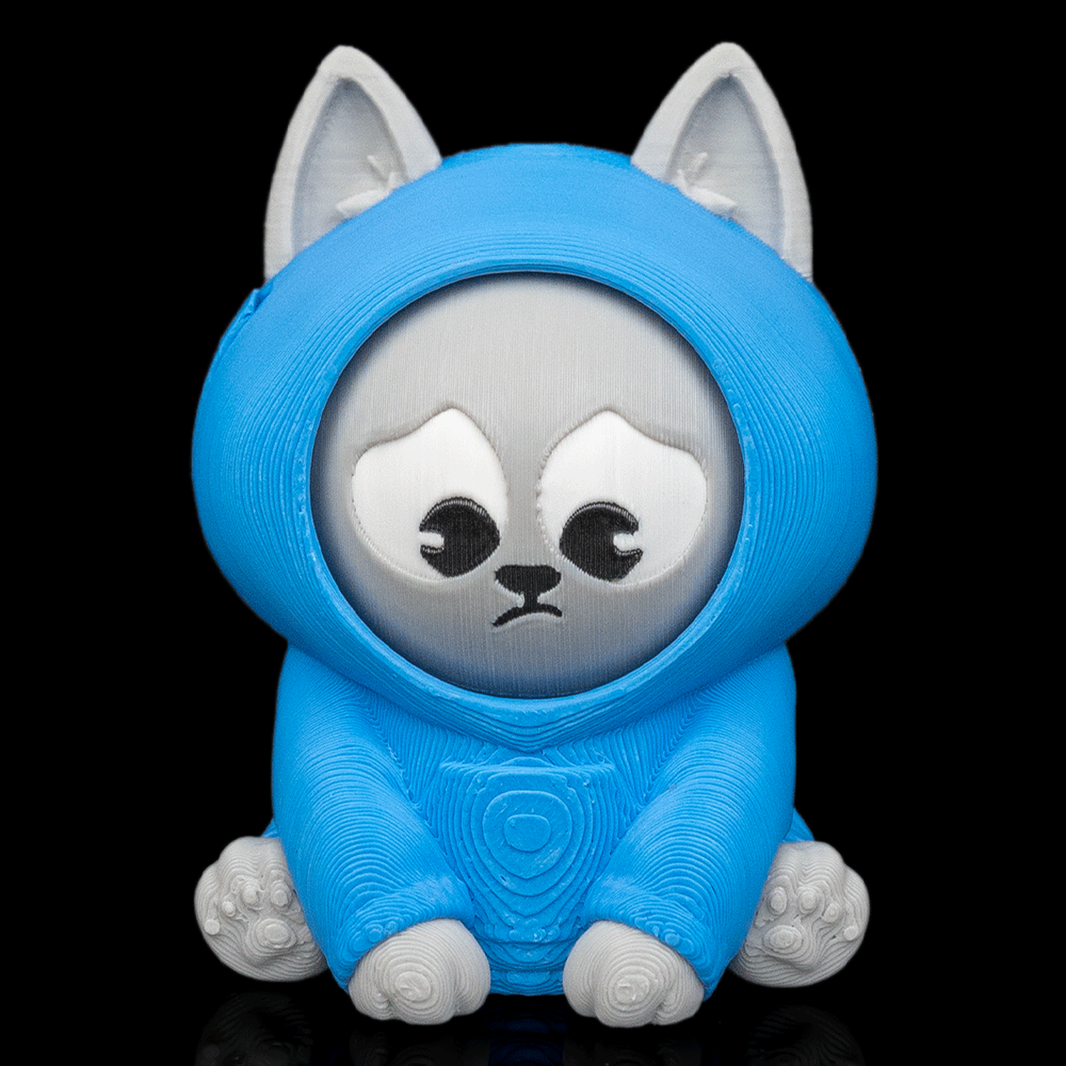 Llavero de gato con sudadera