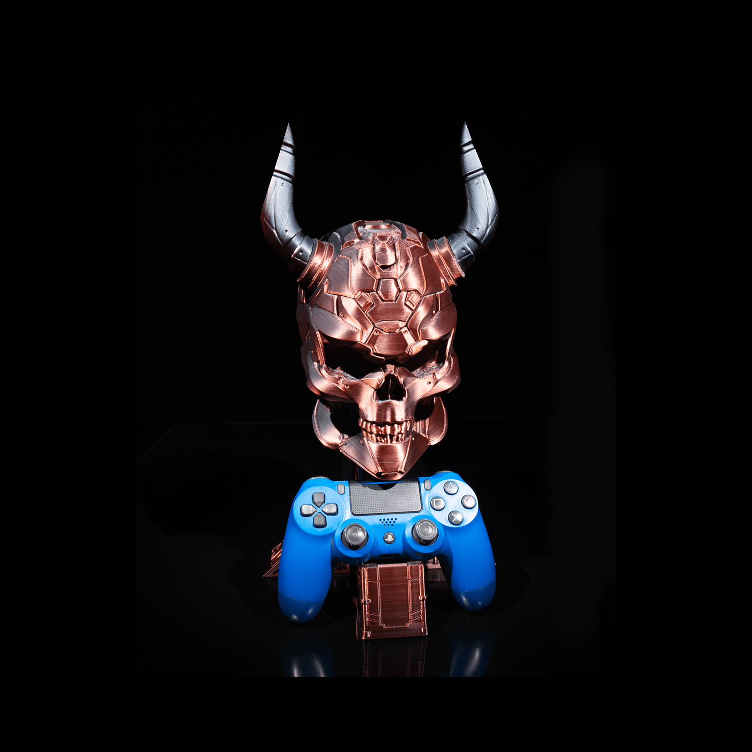 Soporte para mando y auriculares Sci-fi Skull