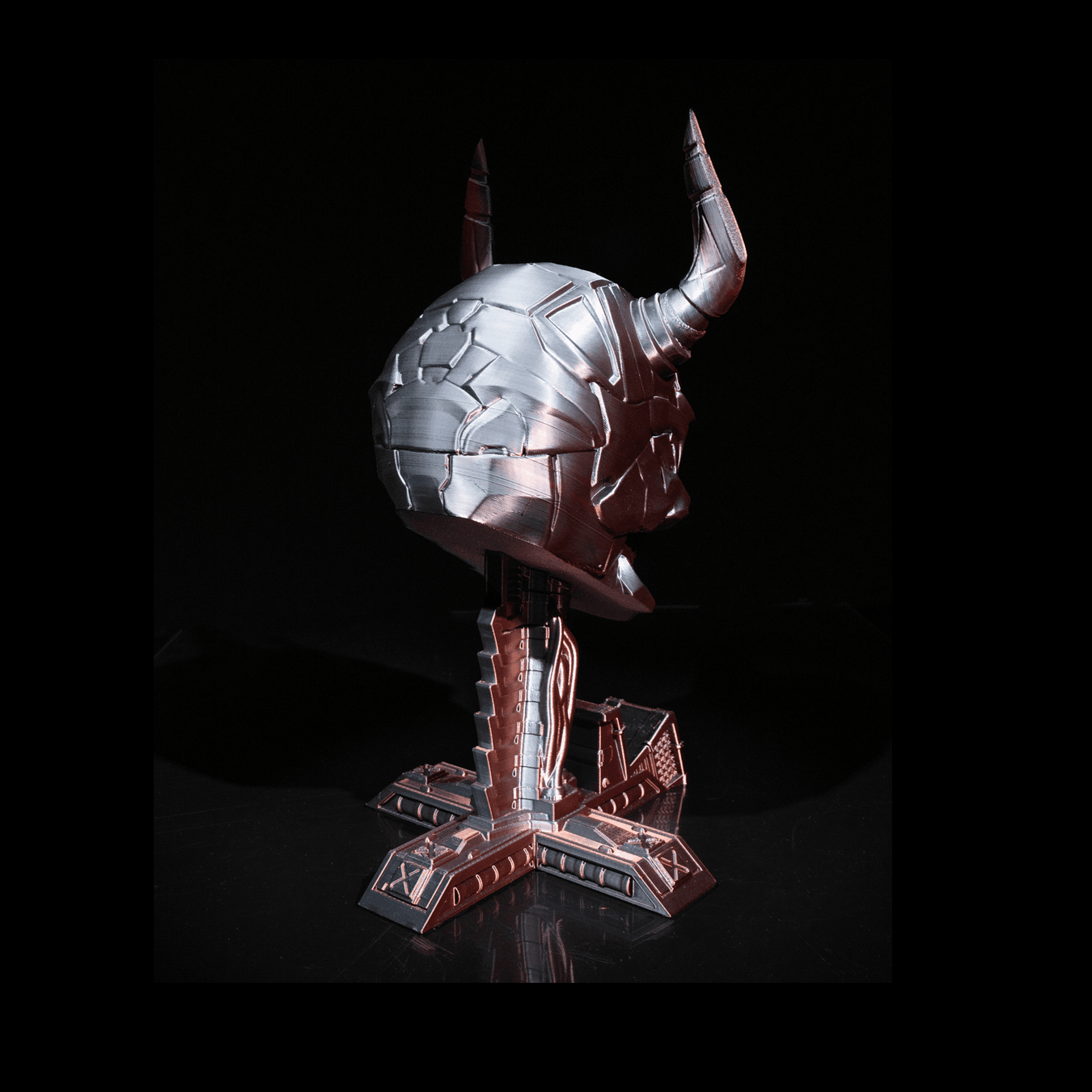 Soporte para mando y auriculares Sci-fi Skull