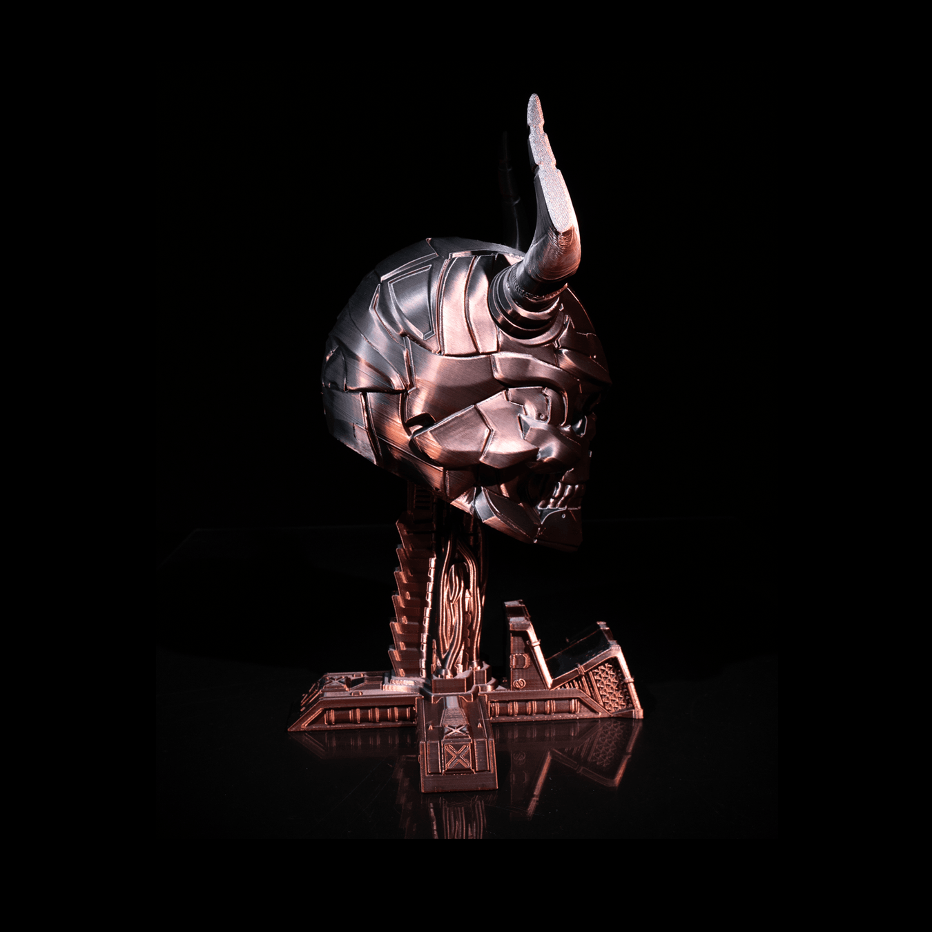 Soporte para mando y auriculares Sci-fi Skull
