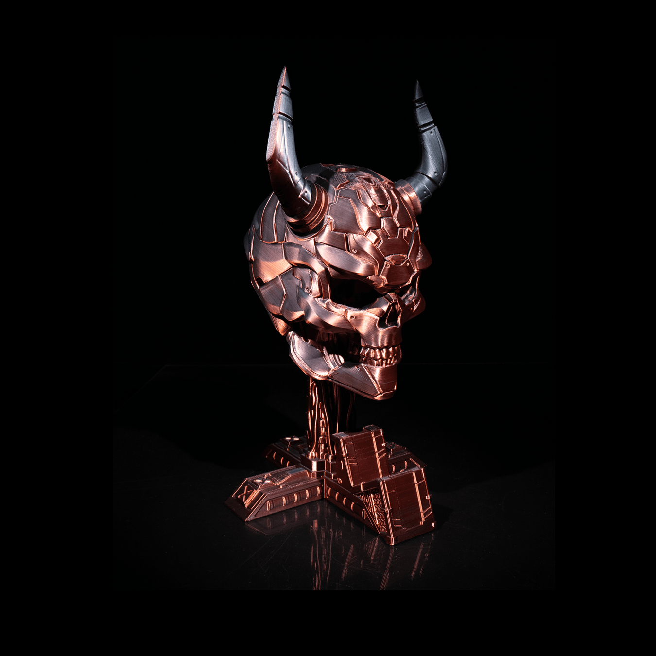 Soporte para mando y auriculares Sci-fi Skull