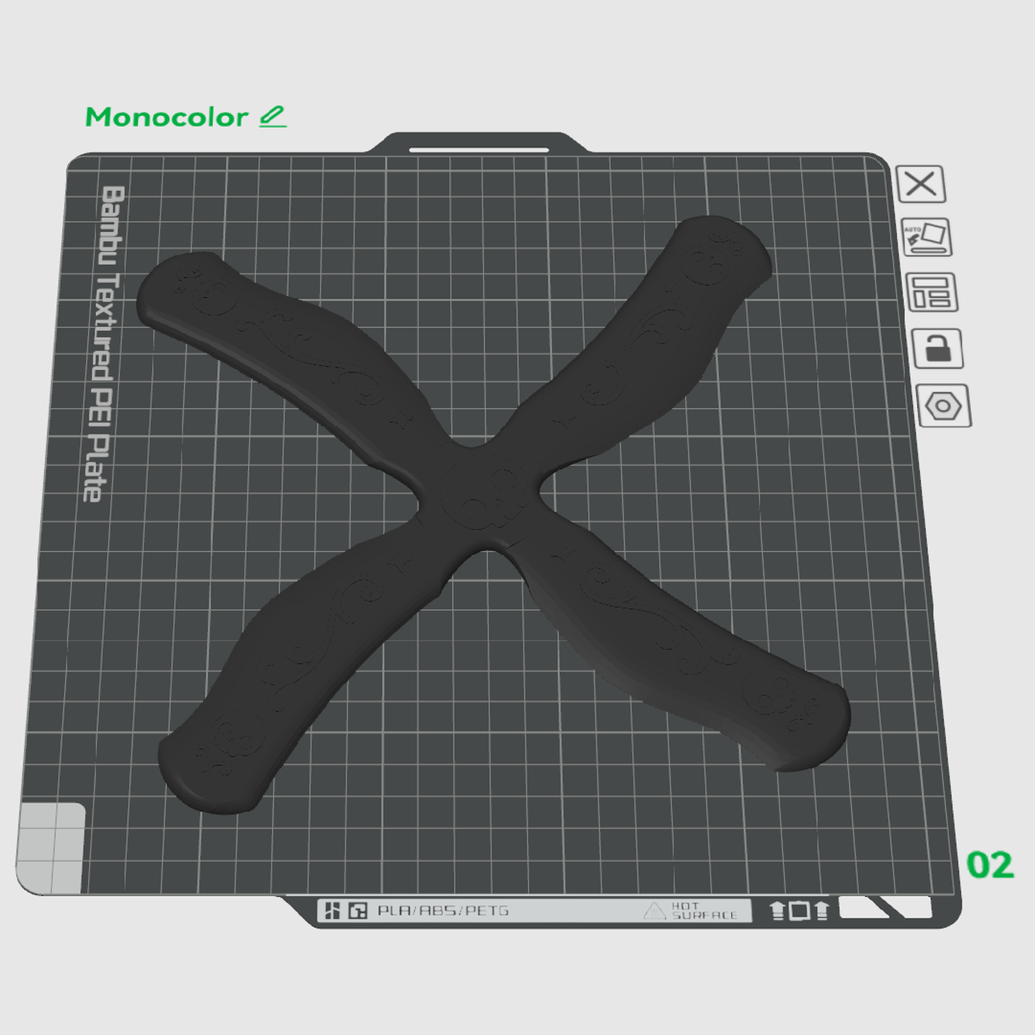 Skull Cross Boomerang