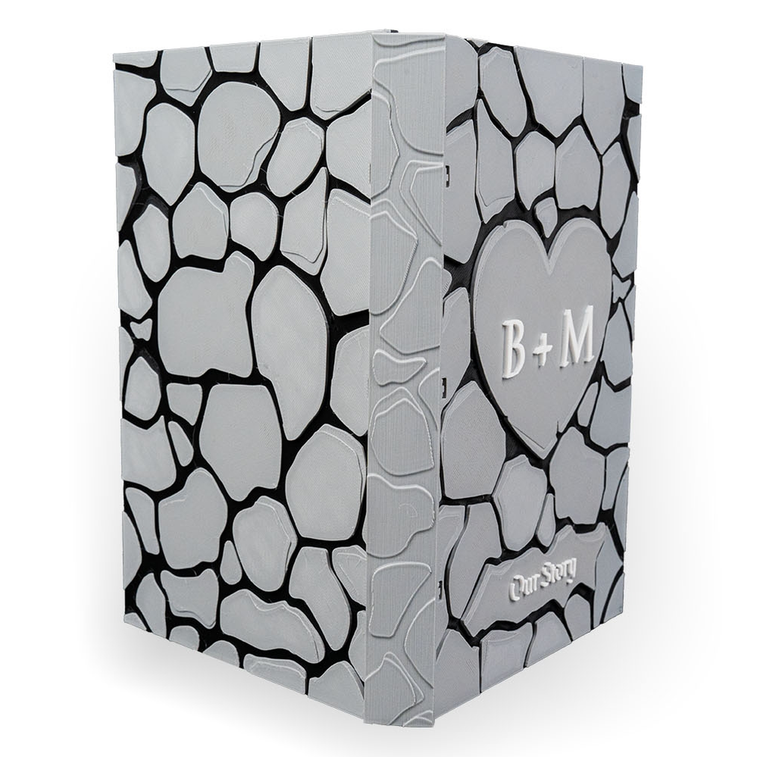 Álbum de recuerdos personalizable Stone Heart