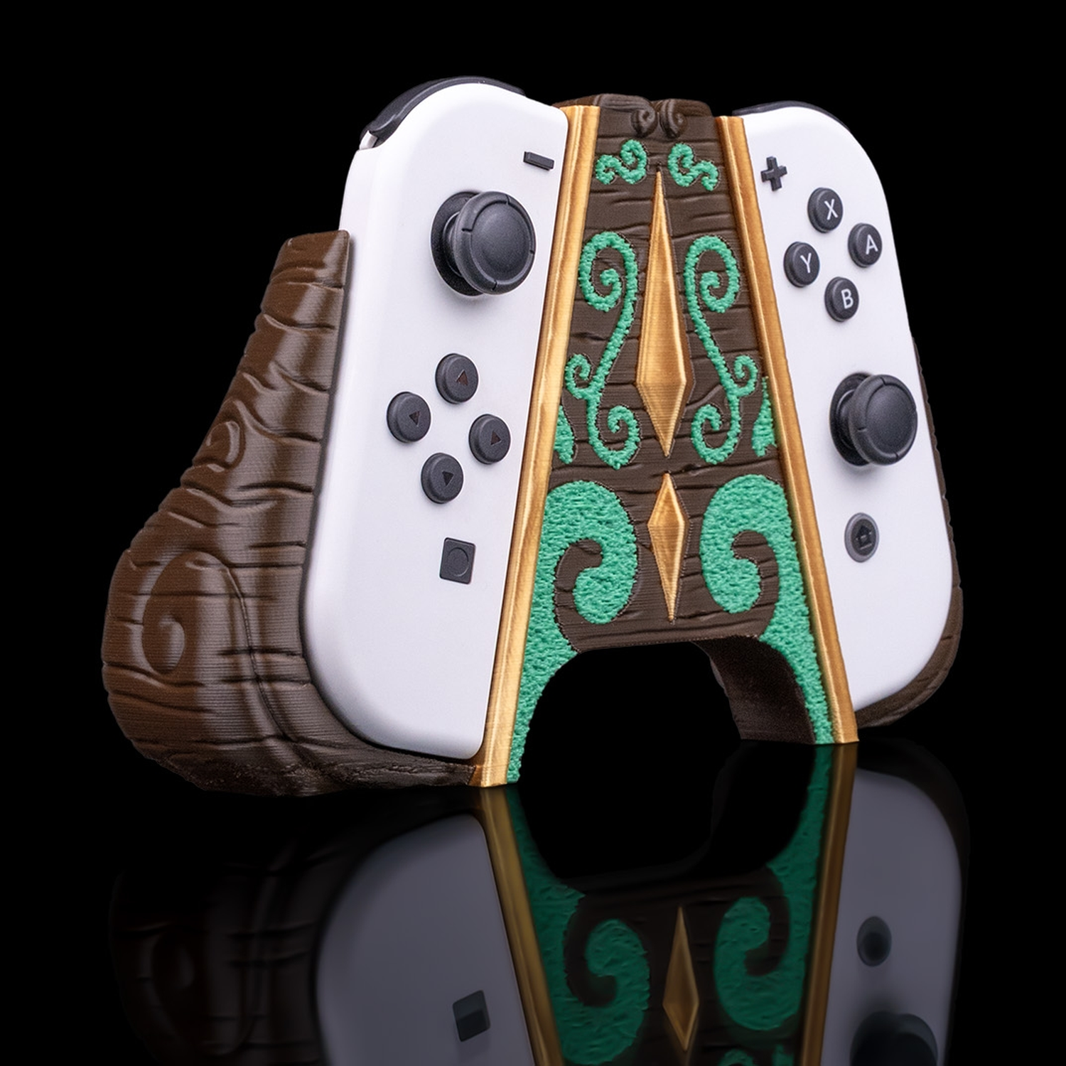 Agarre doble para mando Wooden Relic