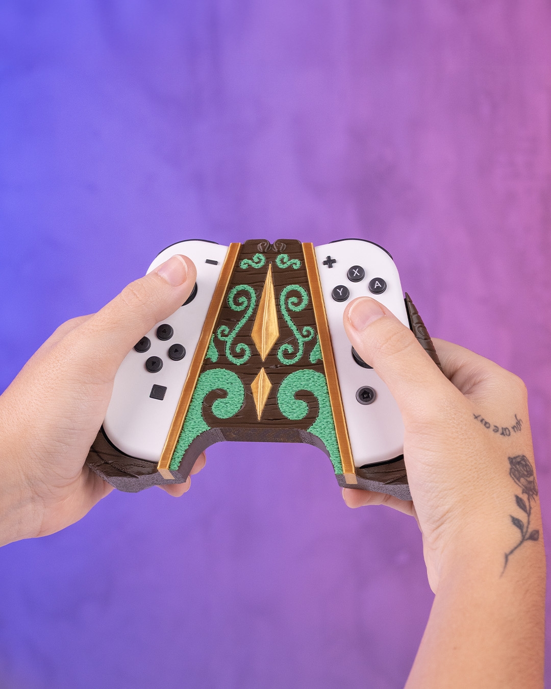 Agarre doble para mando Wooden Relic, imagen del producto