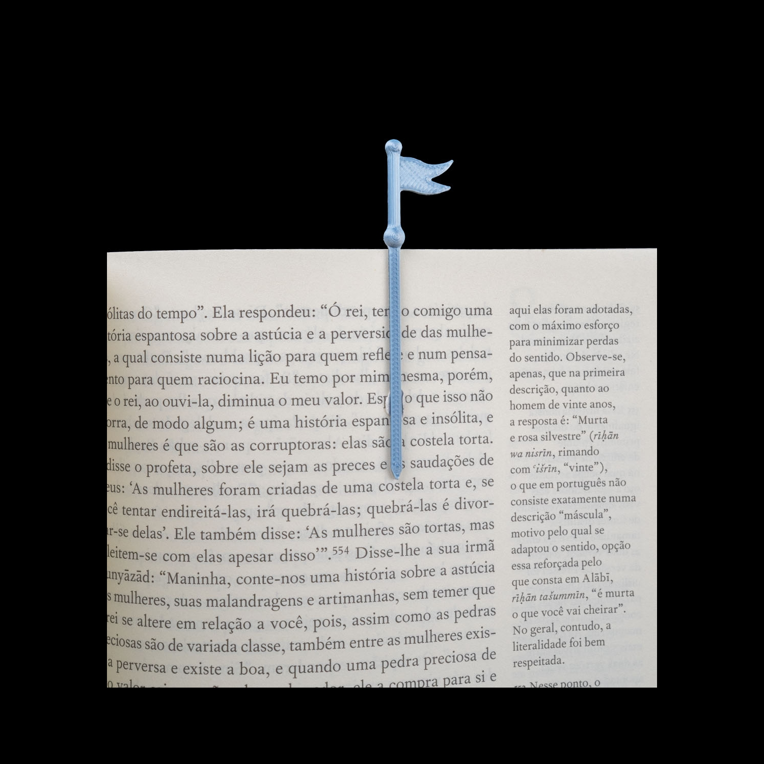 Sujetalibros con marcapáginas Story Realm