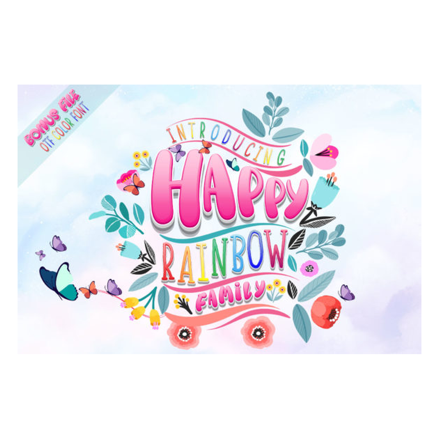 Happy Rainbow Family Fuente