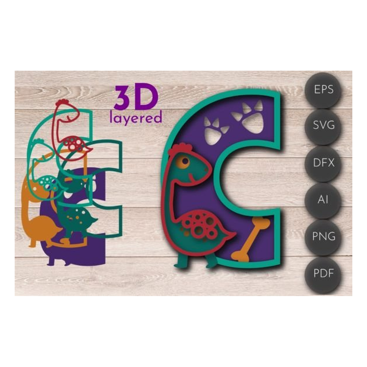 Letter , dinosaur alphabet