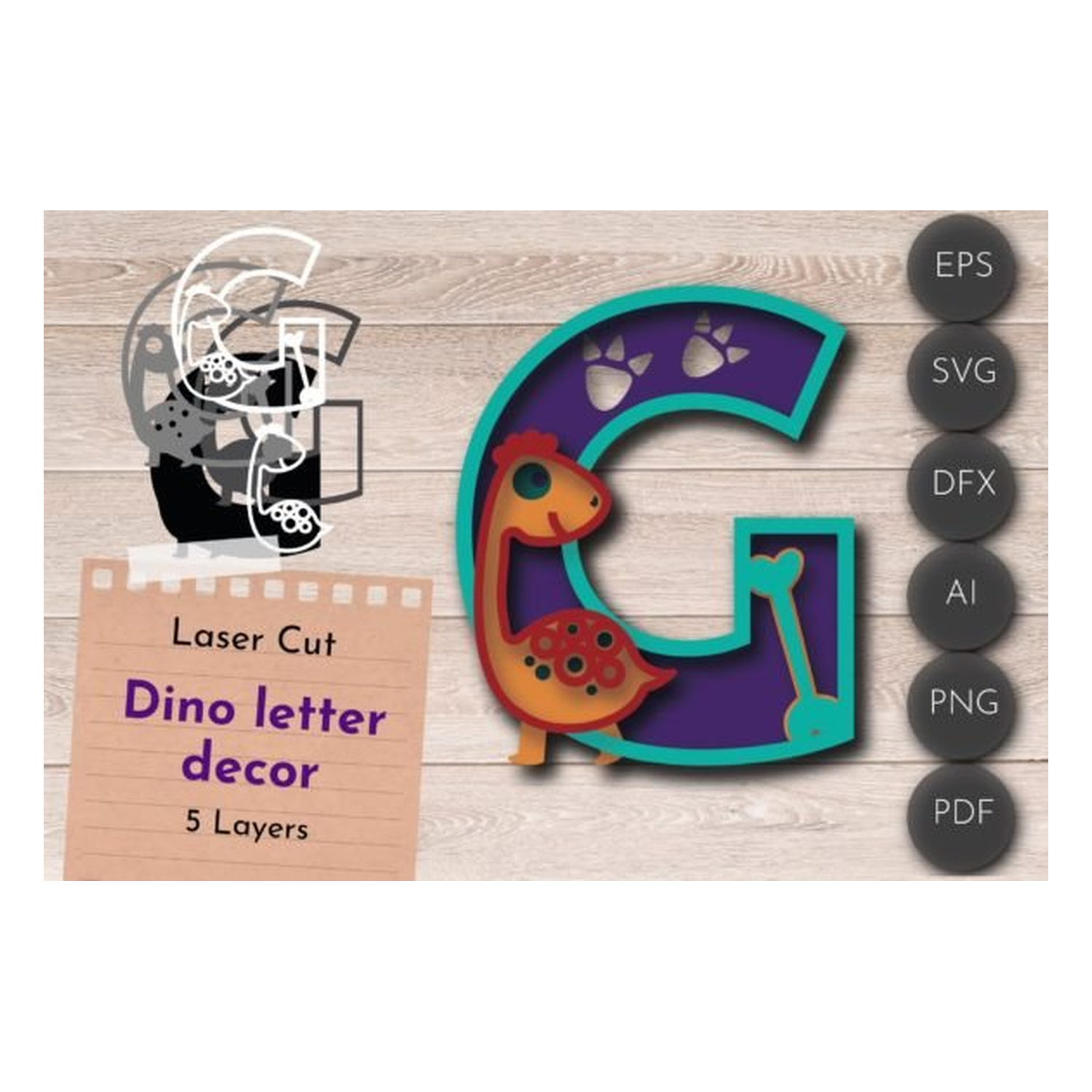 LETTER G , Dino Cumpleaños