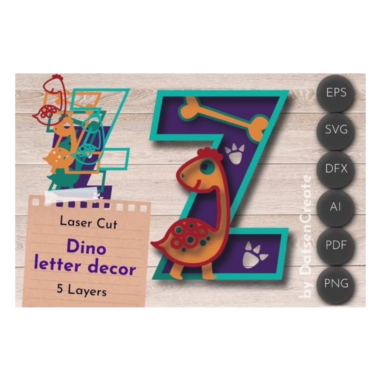 Letter z , dino cumpleaños