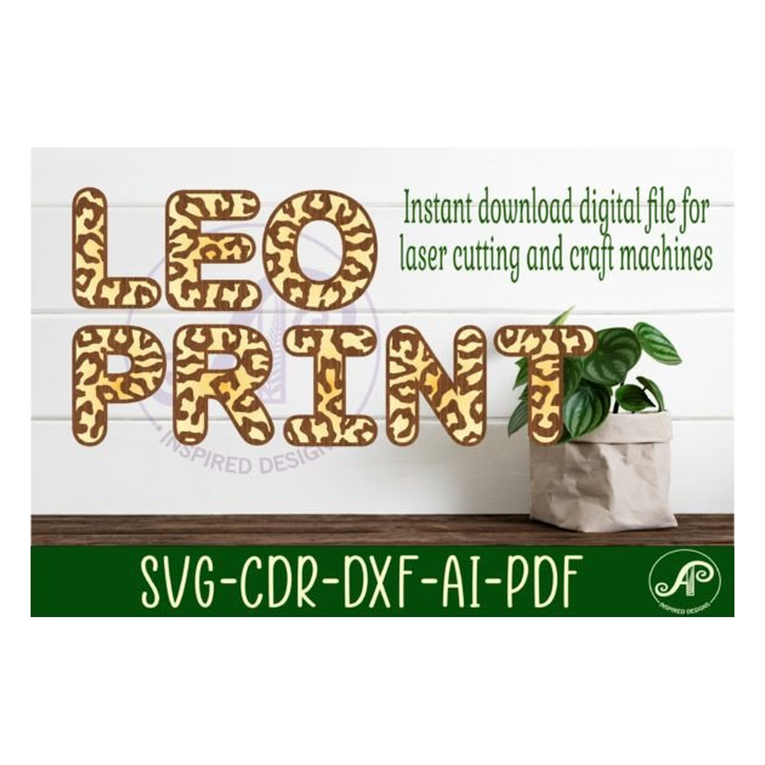 Leopard Print Letters Alphabet Set X 26