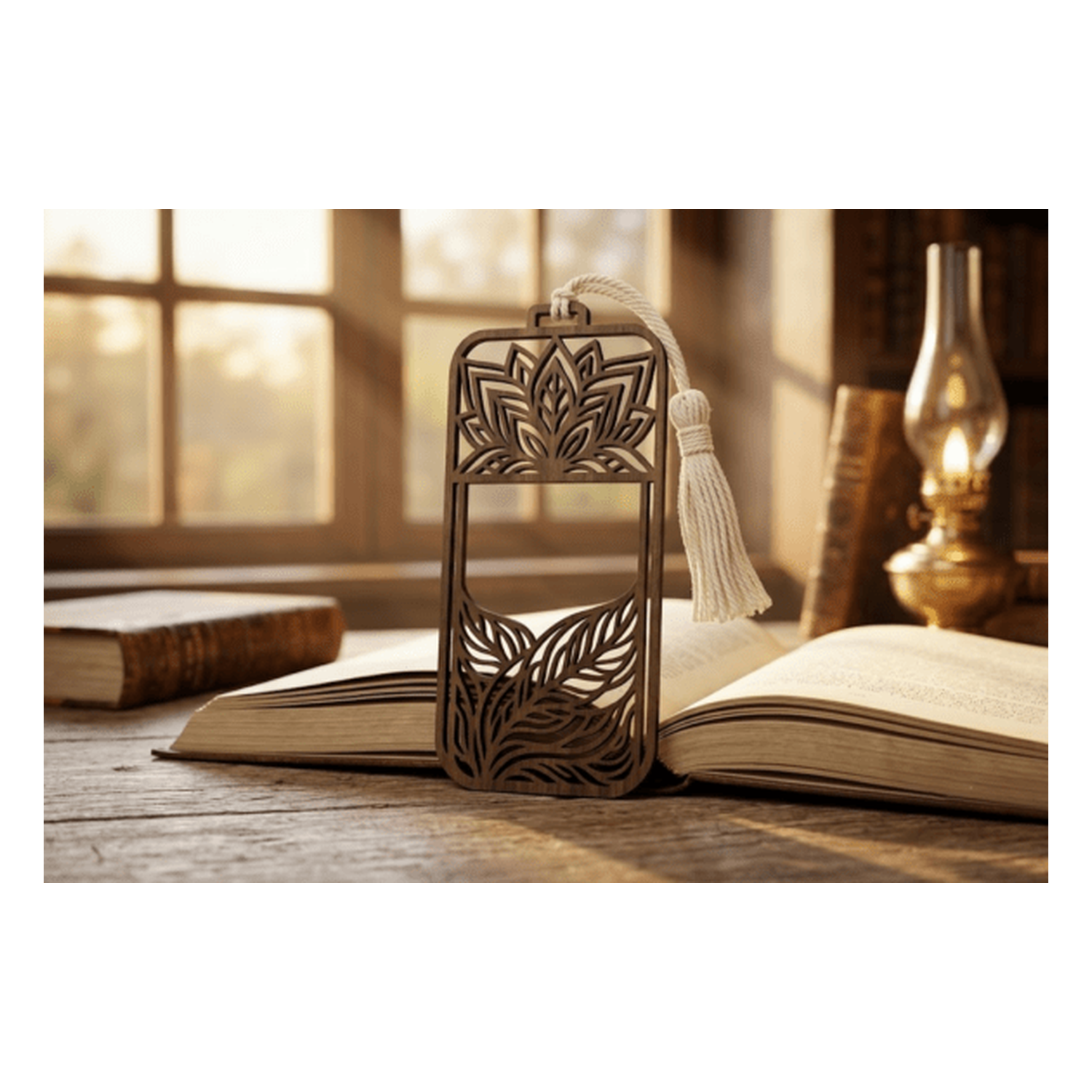 2 de madera bookmark