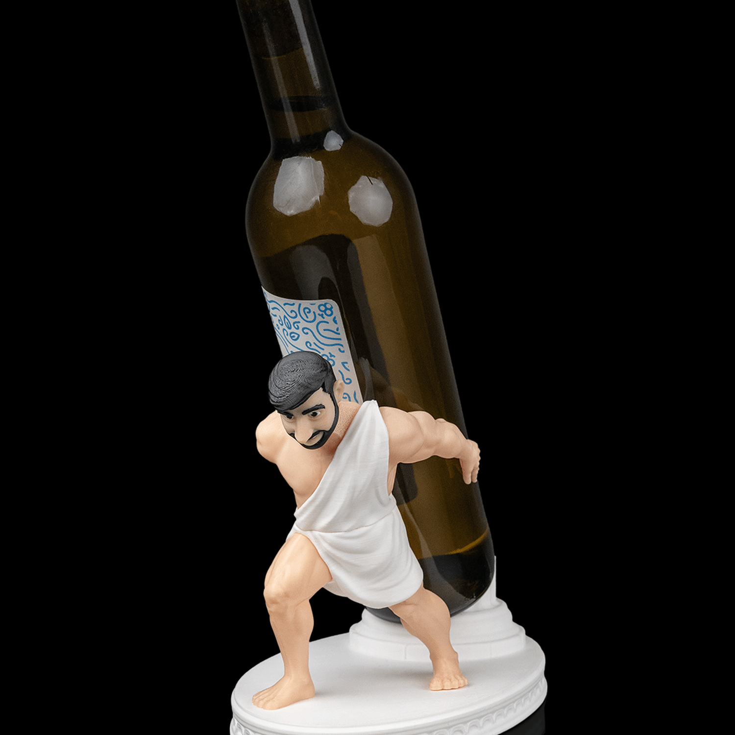 Soporte para botella de vino Greek God