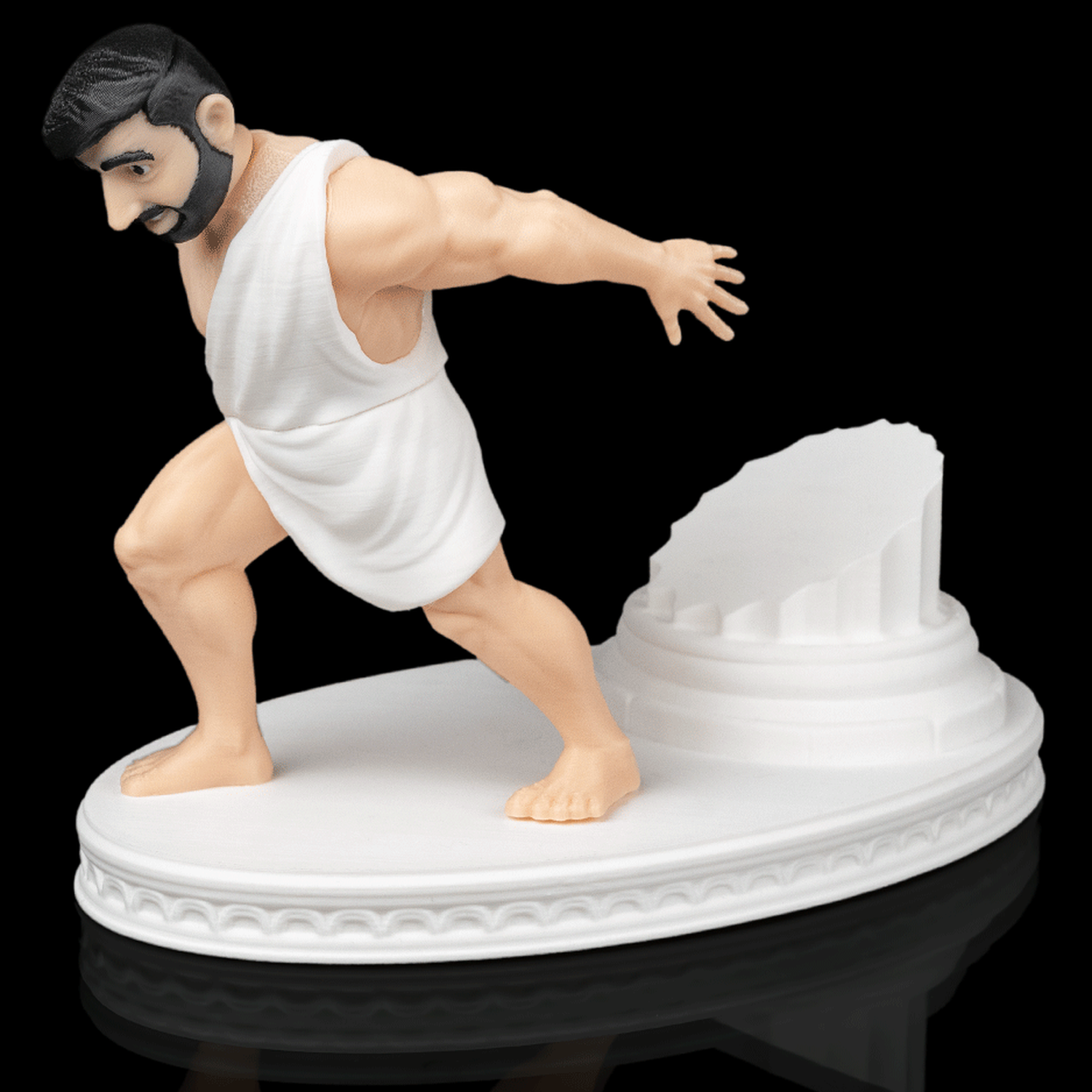 Soporte para botella de vino Greek God
