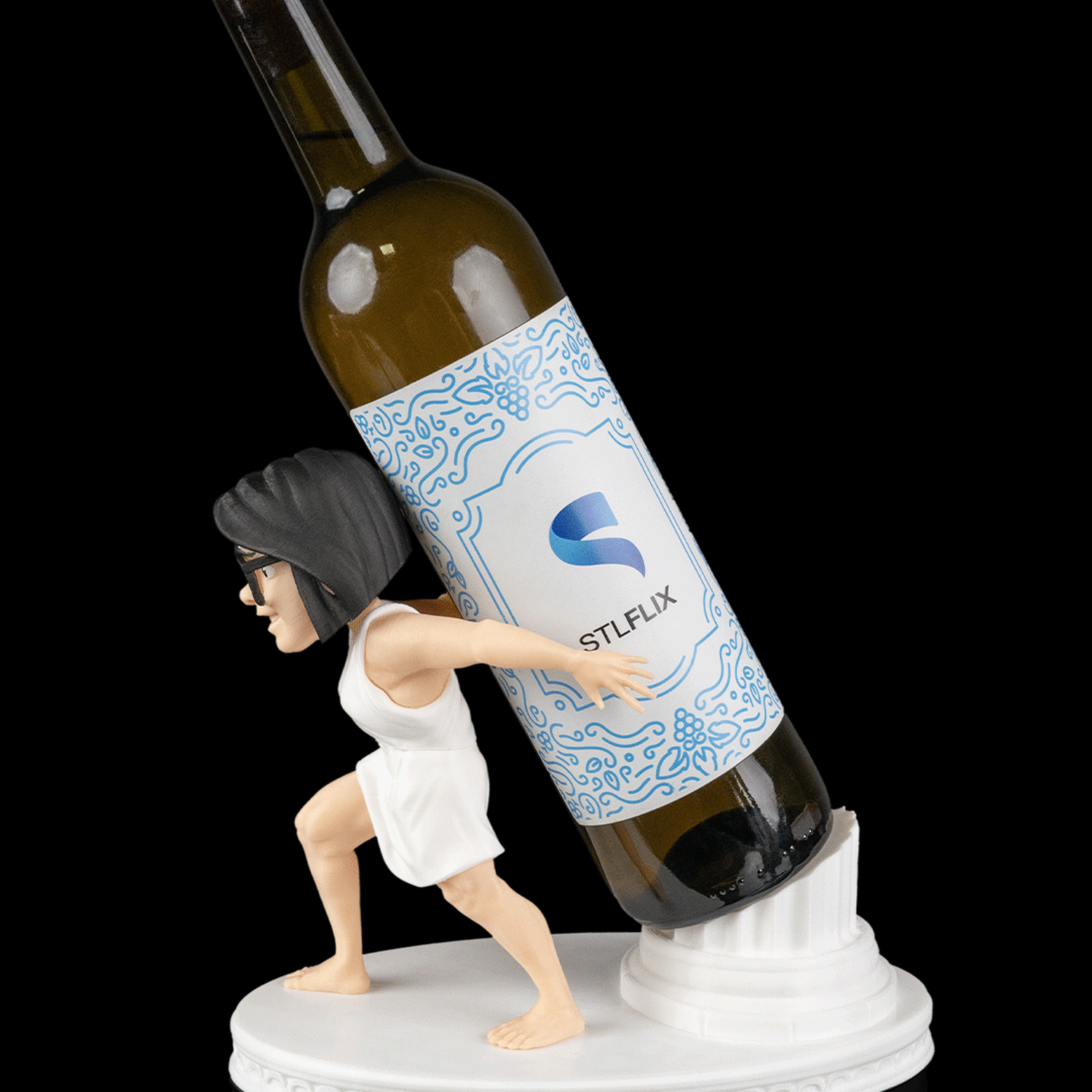 Soporte para botella de vino Greek Goddess