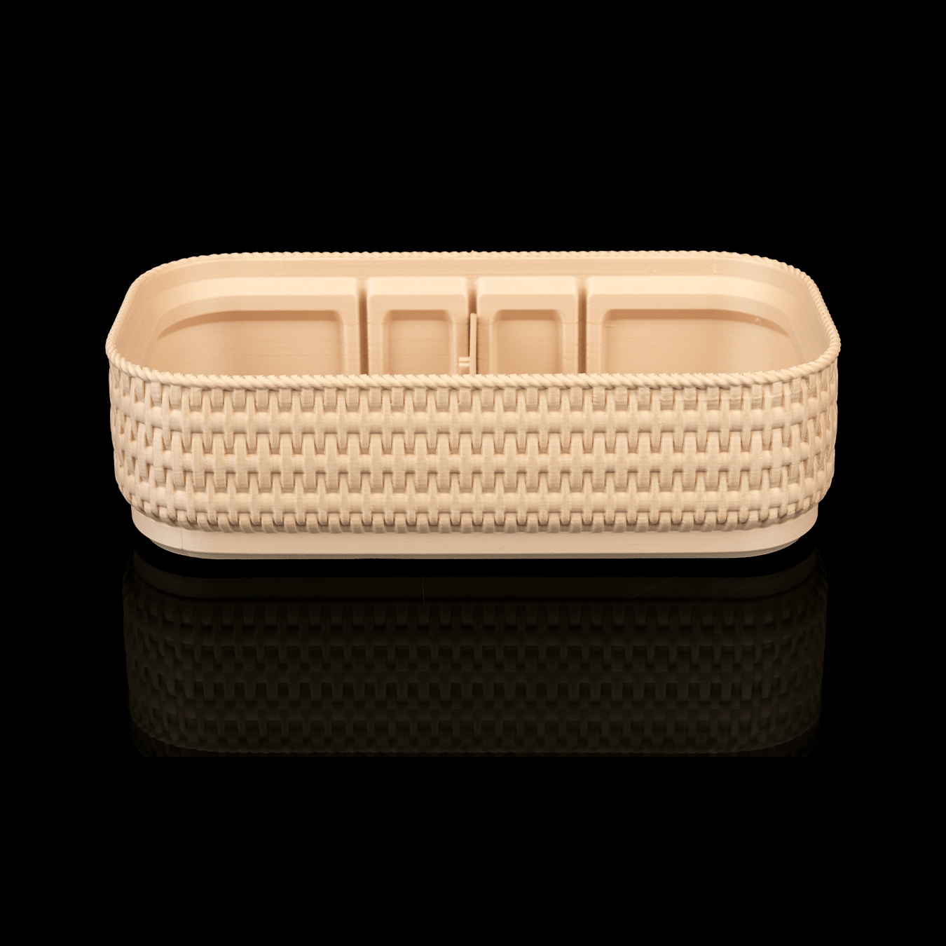Organizador de joyas y maquillaje Rattan Glow