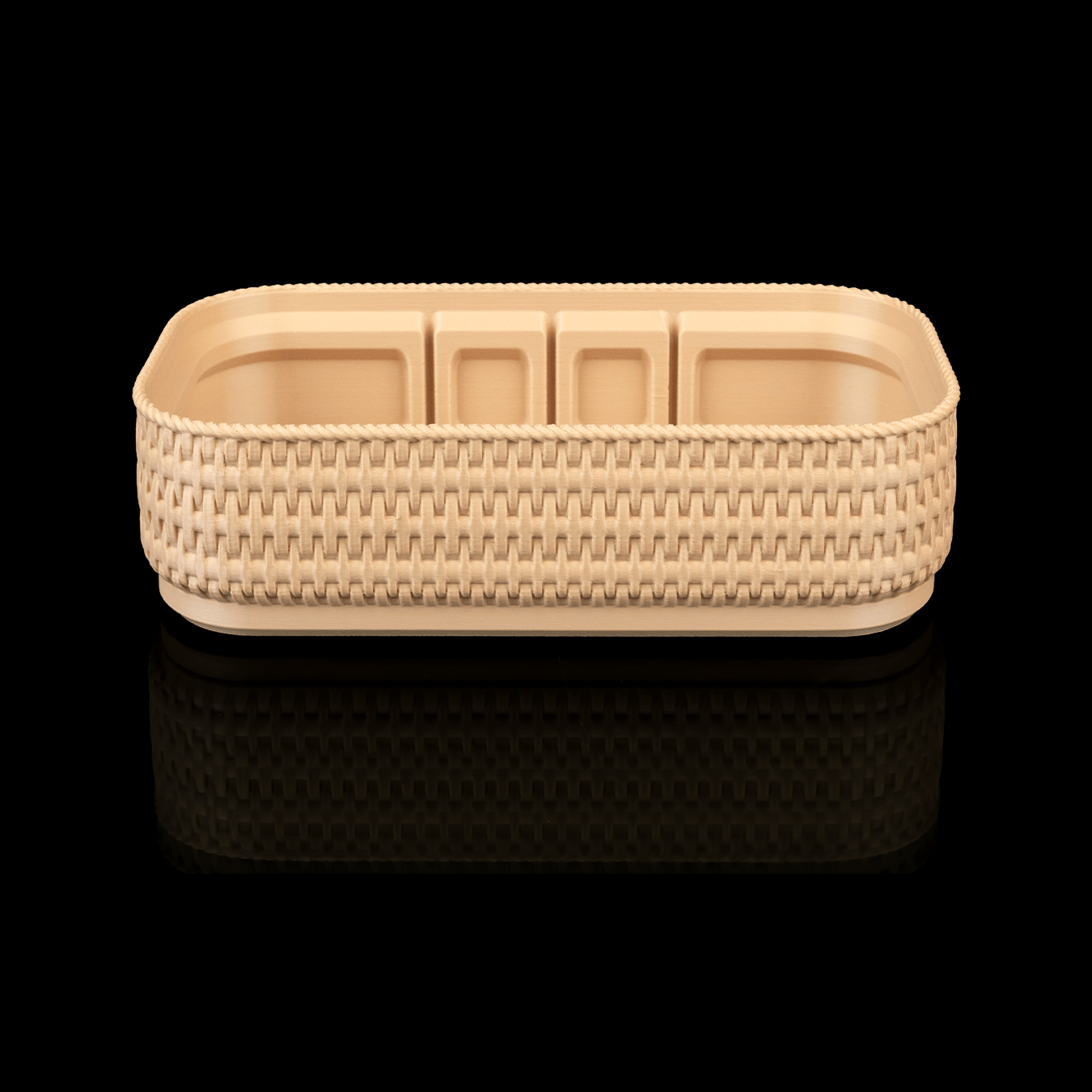 Organizador de joyas y maquillaje Rattan Glow