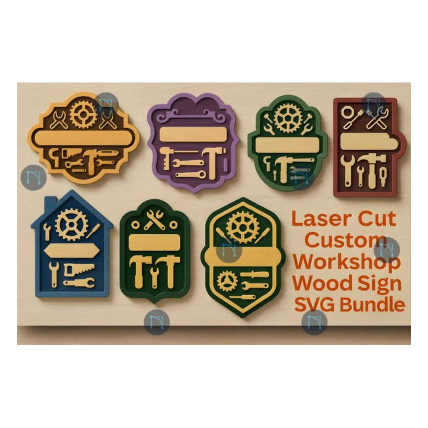 Workshop madera cartel colección
