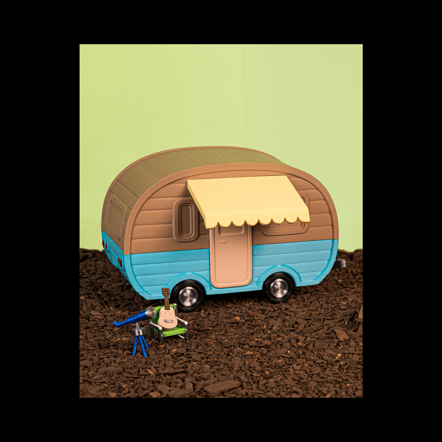 Caja decorativa Camping Trailer