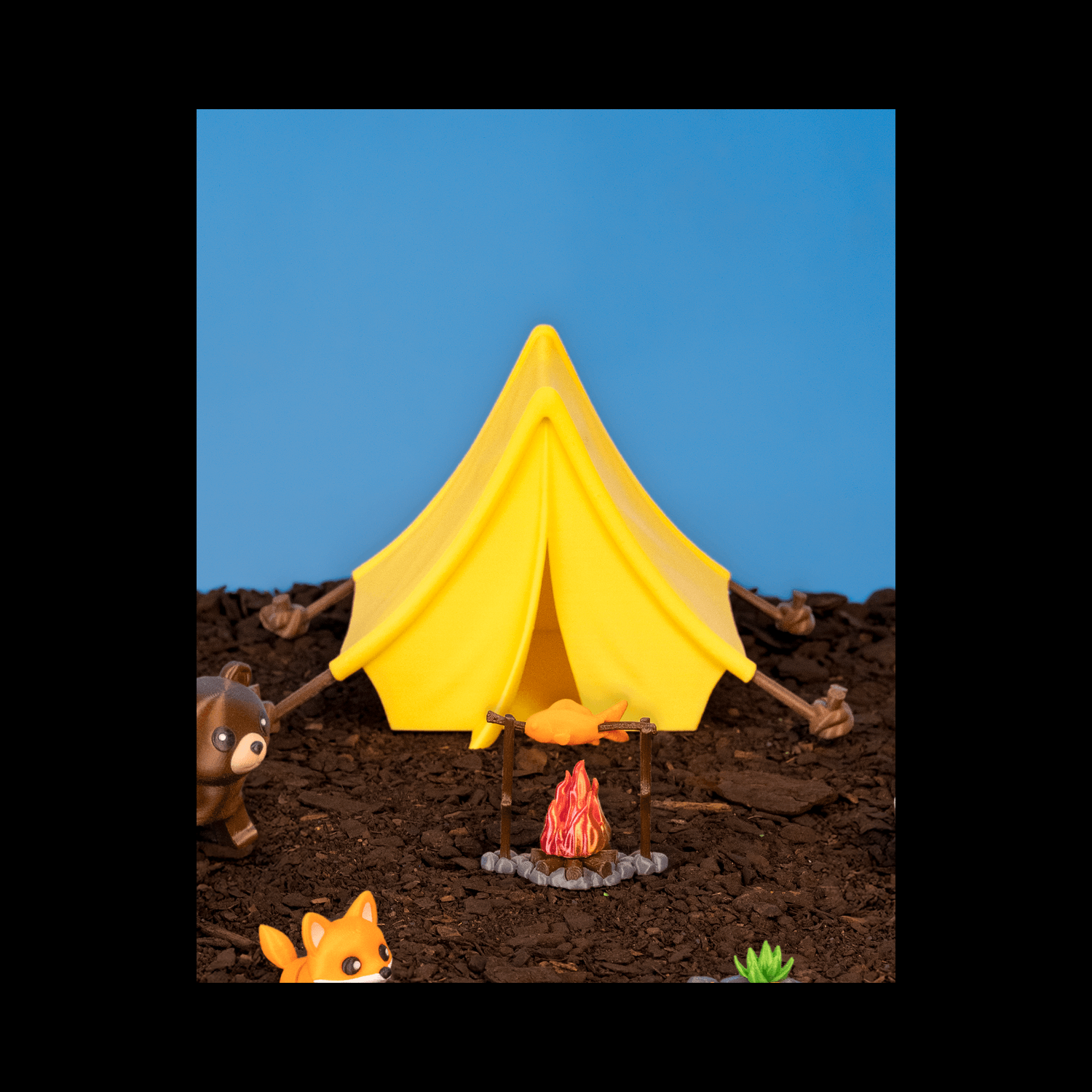 Caja decorativa Camping Tent