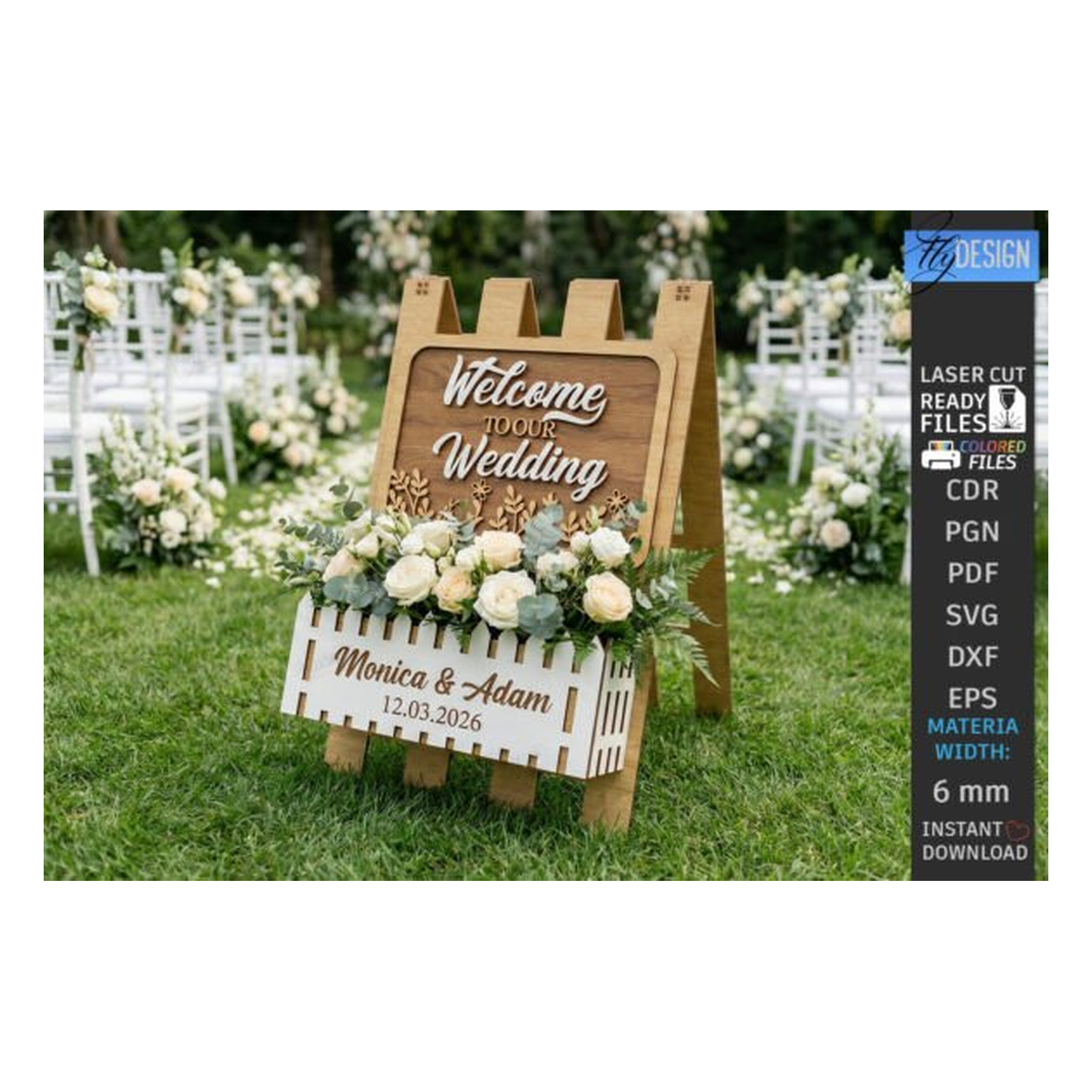 A frame welcome cartel