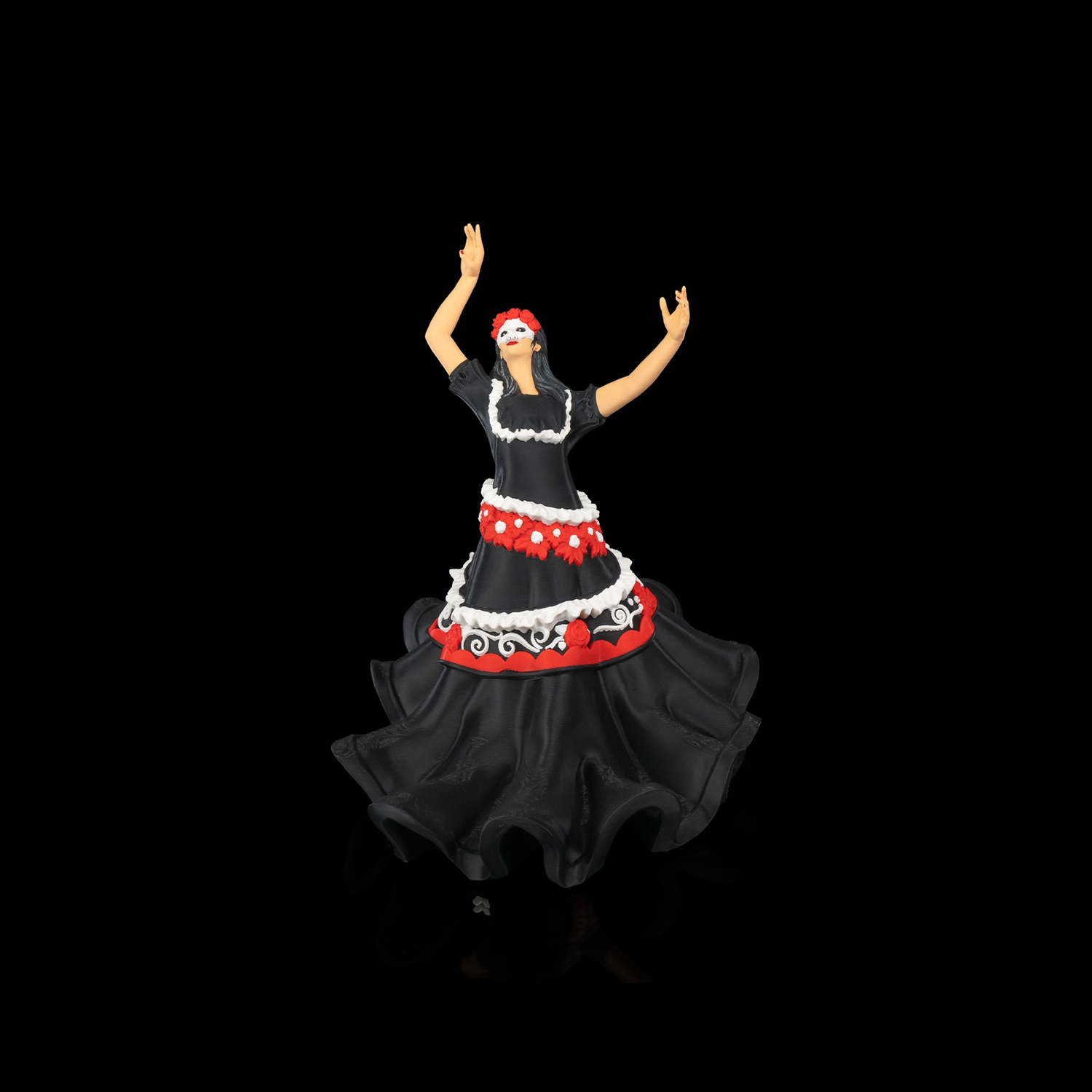 Soporte para tequila Catrina