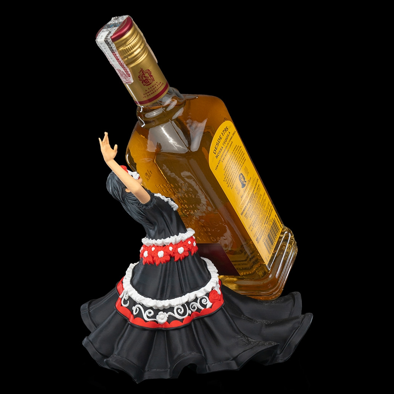 Soporte para tequila Catrina