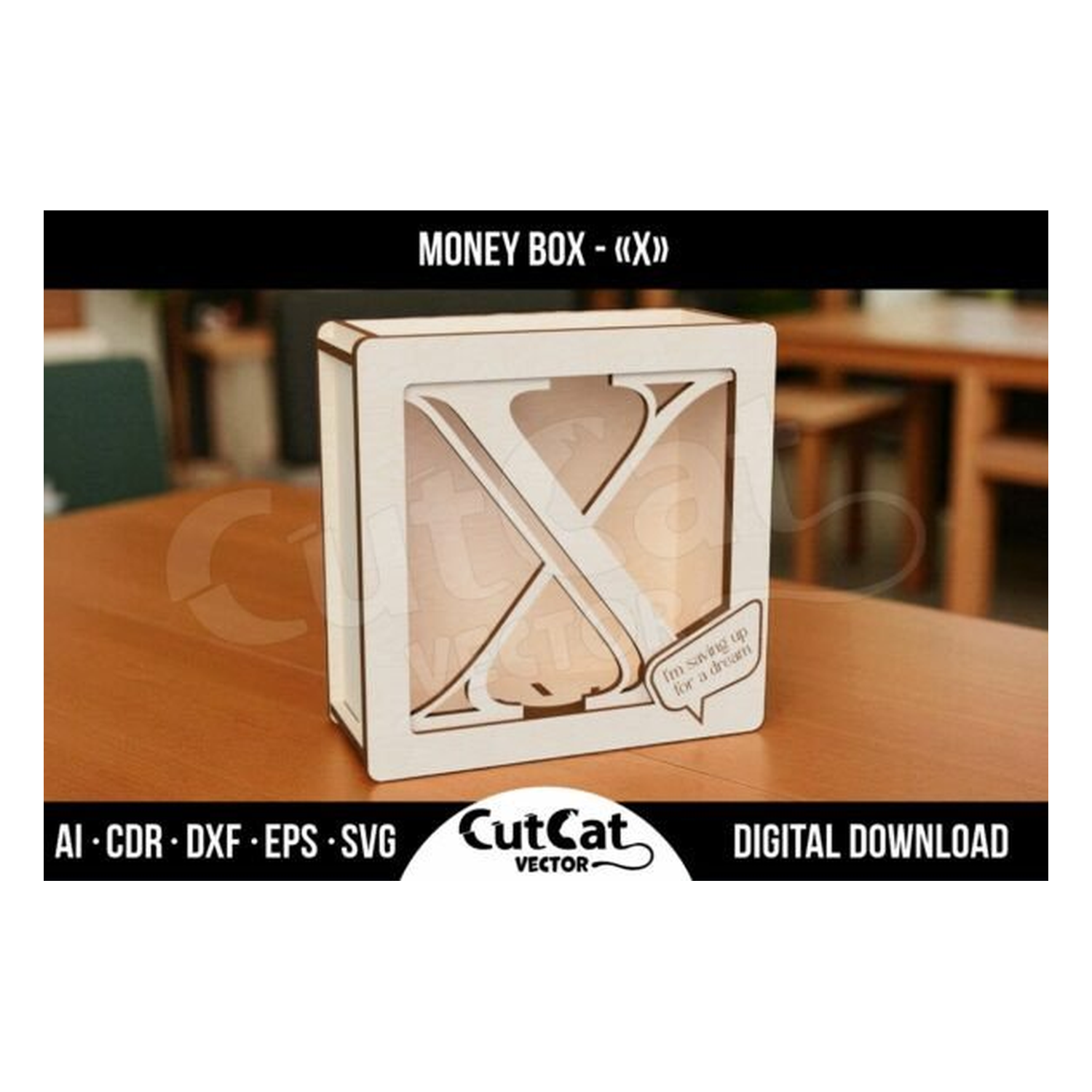 Letter "X" Money Bank