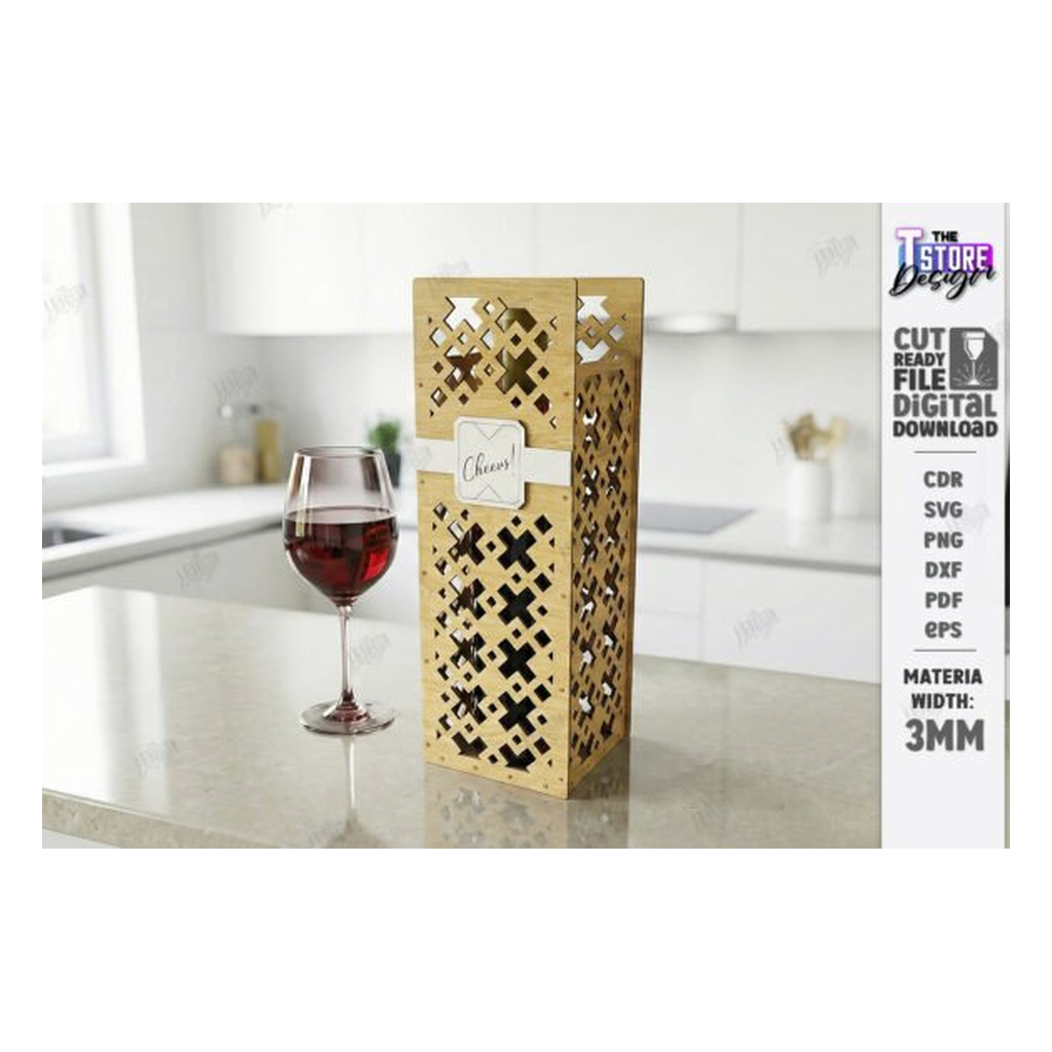 Wine Bottle Caja Gift Caja