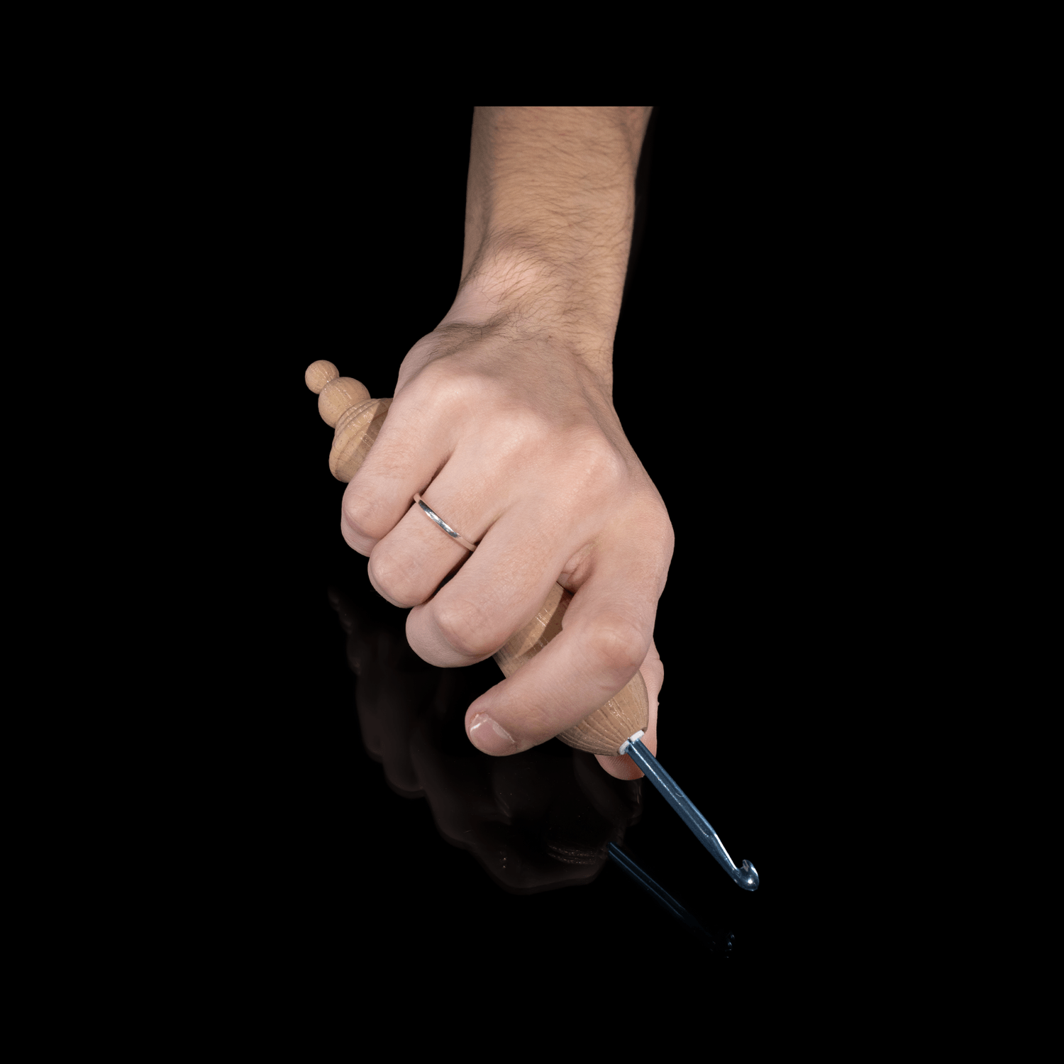 Wooden Kit — Cuenco para ovillos con estuche para ganchillo