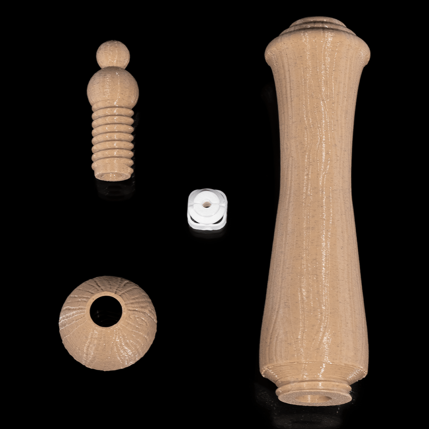 Wooden Kit — Cuenco para ovillos con estuche para ganchillo