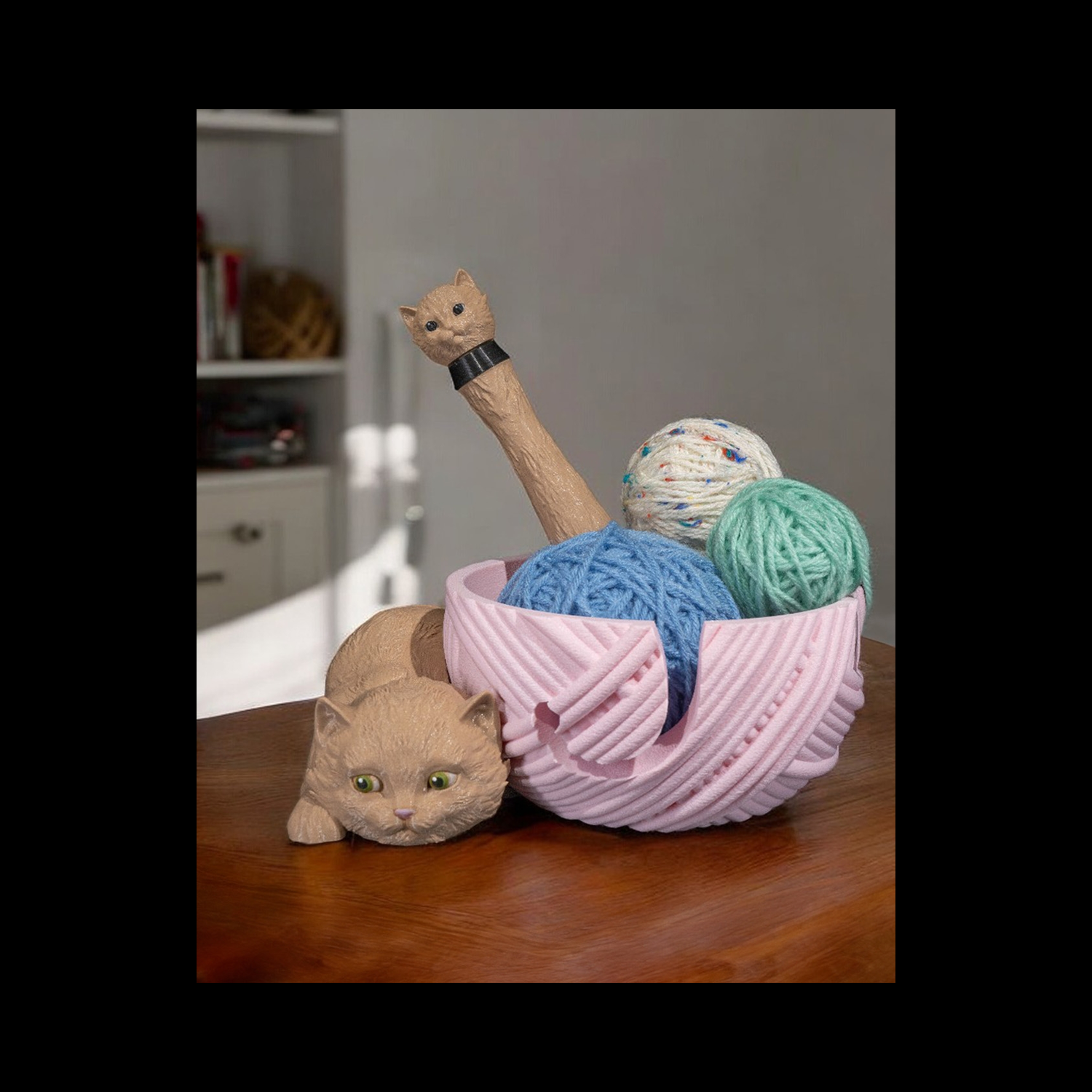 Cuenco para ovillos con estuche para ganchillo Kit-Cat