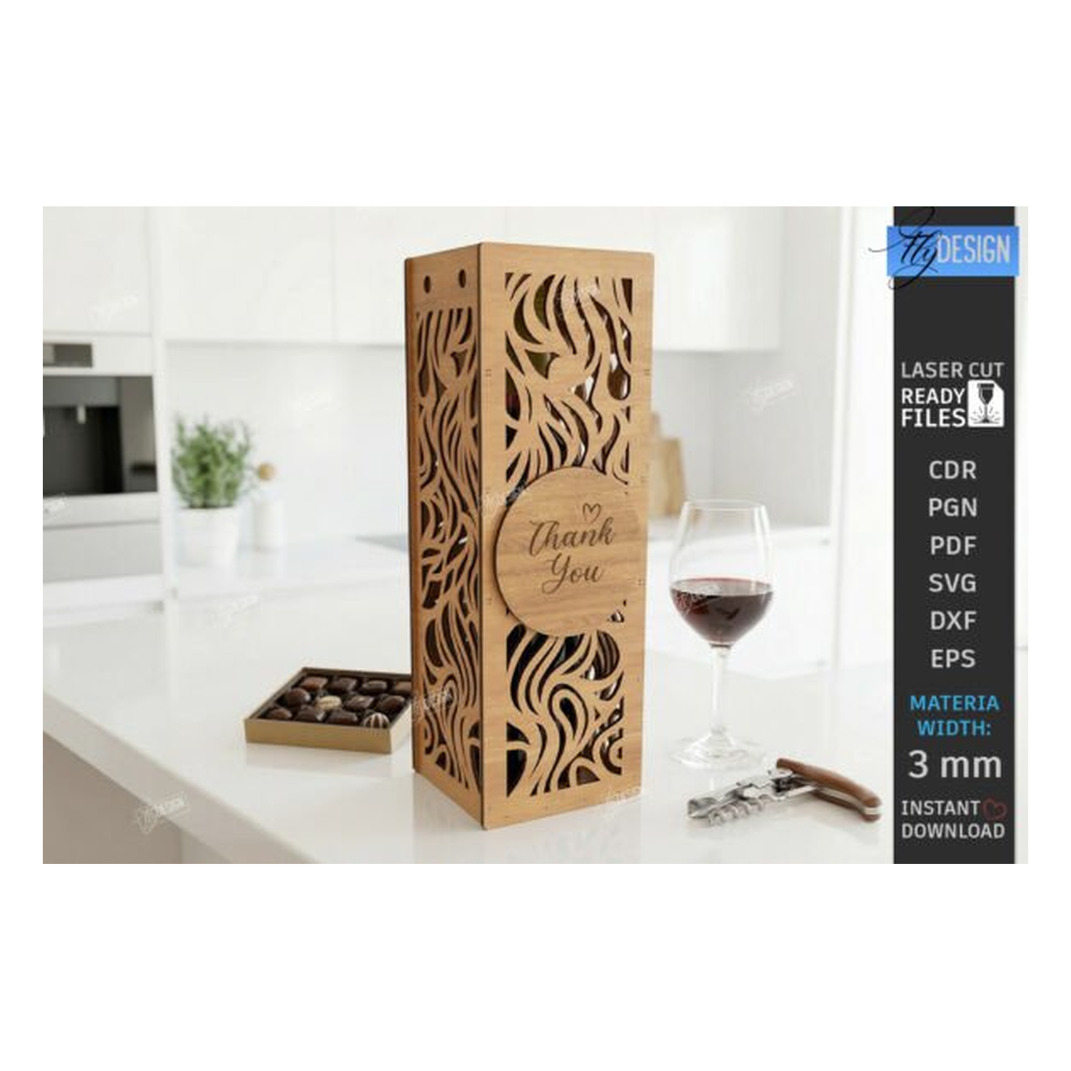 Wine Bottle caja regalo