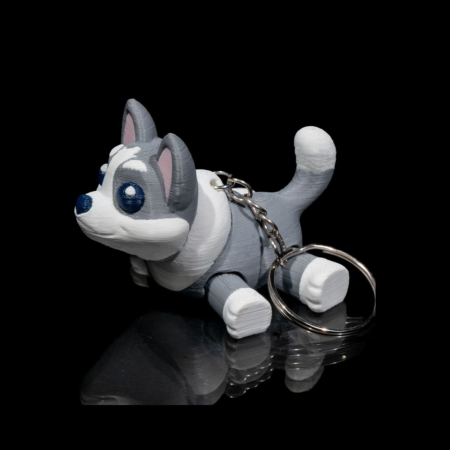 Figura decorativa de perro Sled