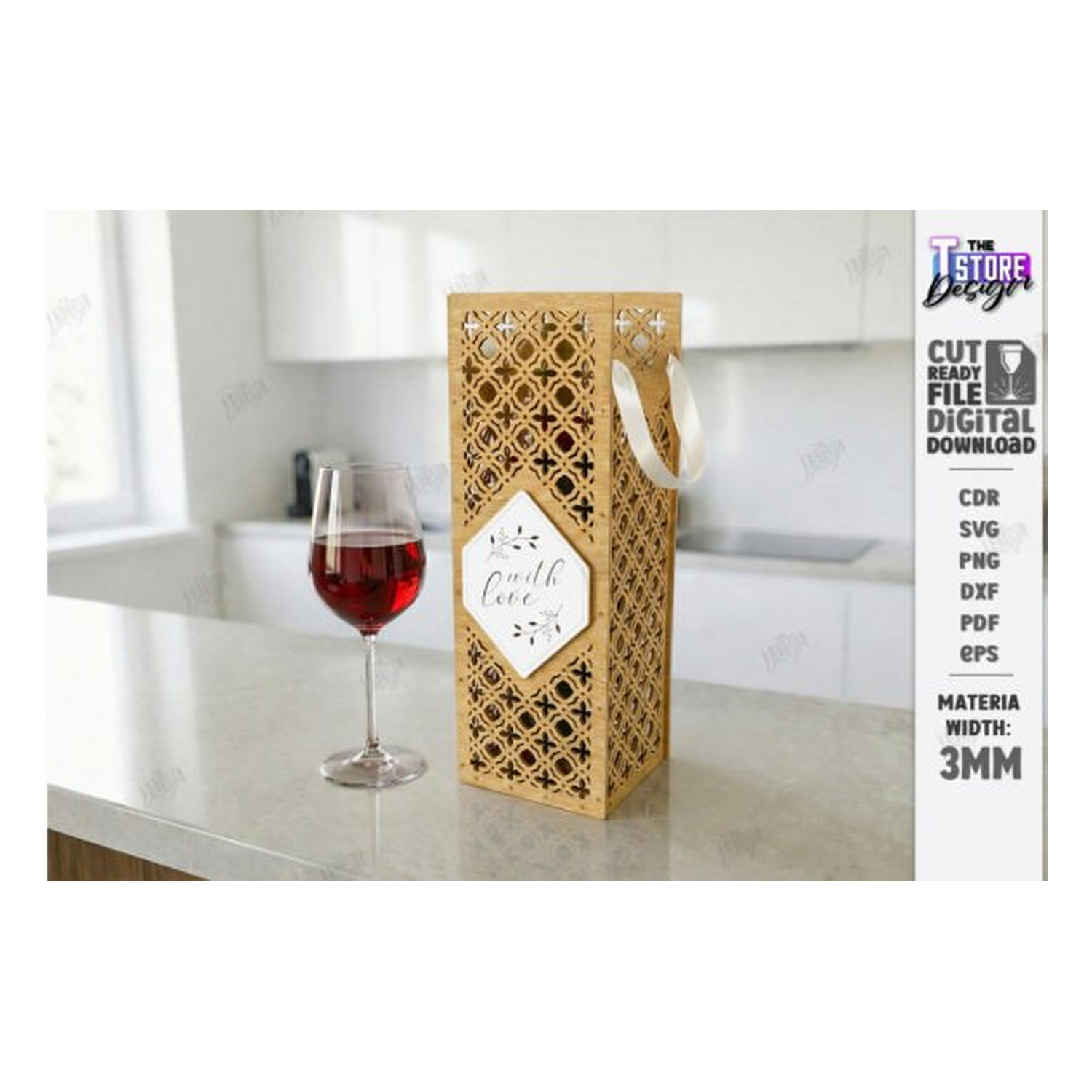 Wine Bottle caja caja regalo