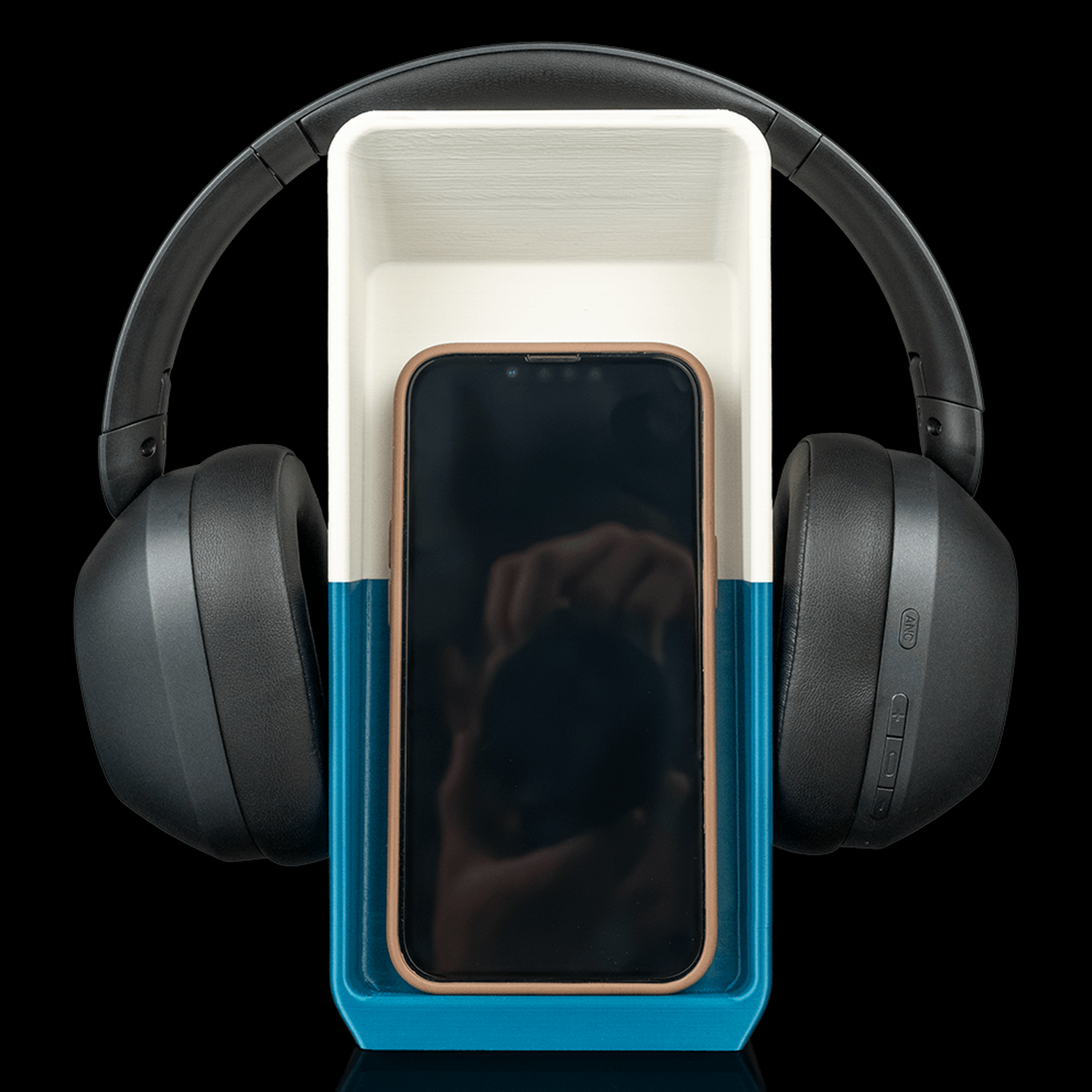 Soporte para auriculares y móvil Block Hub