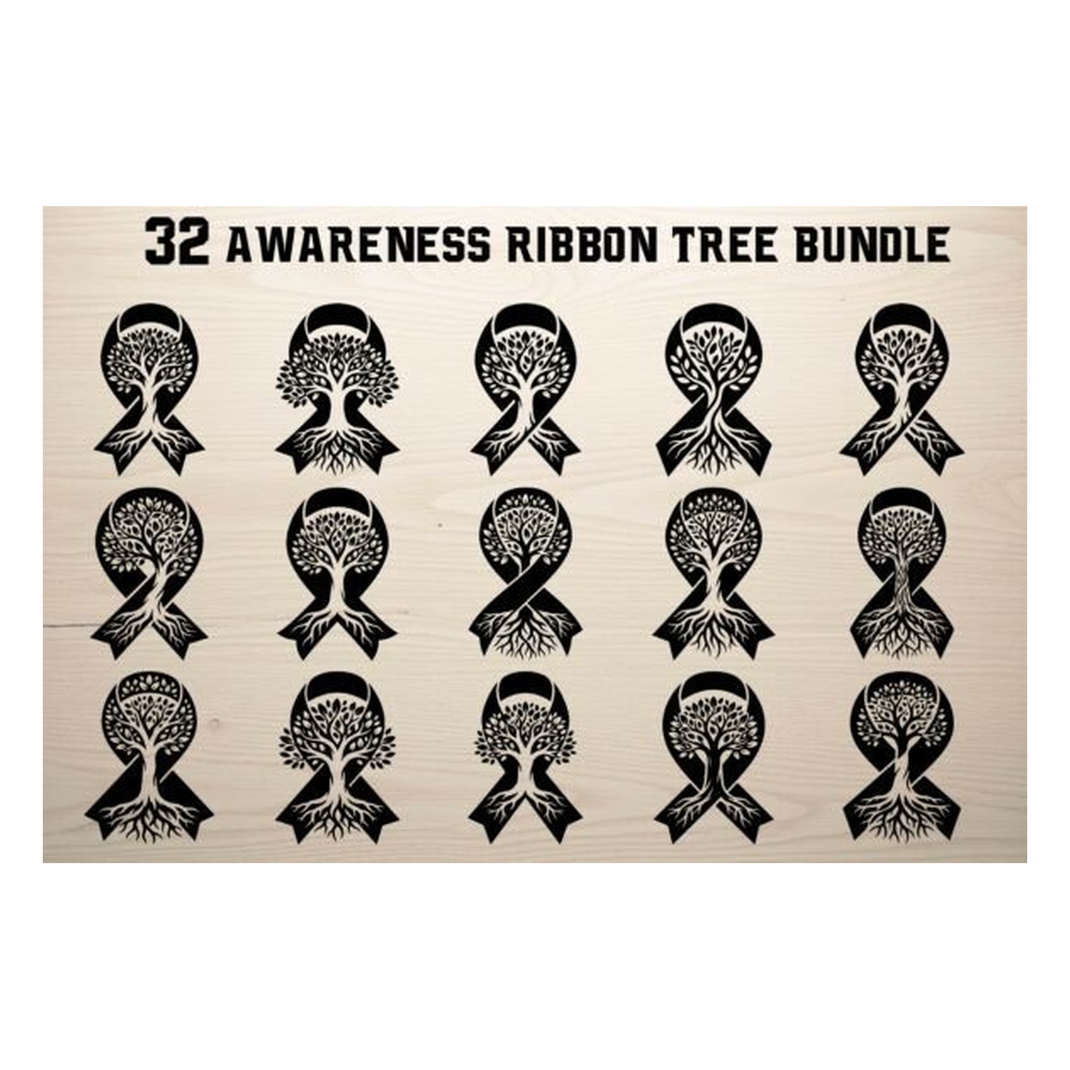 32 Awareness Ribbon Tree colección