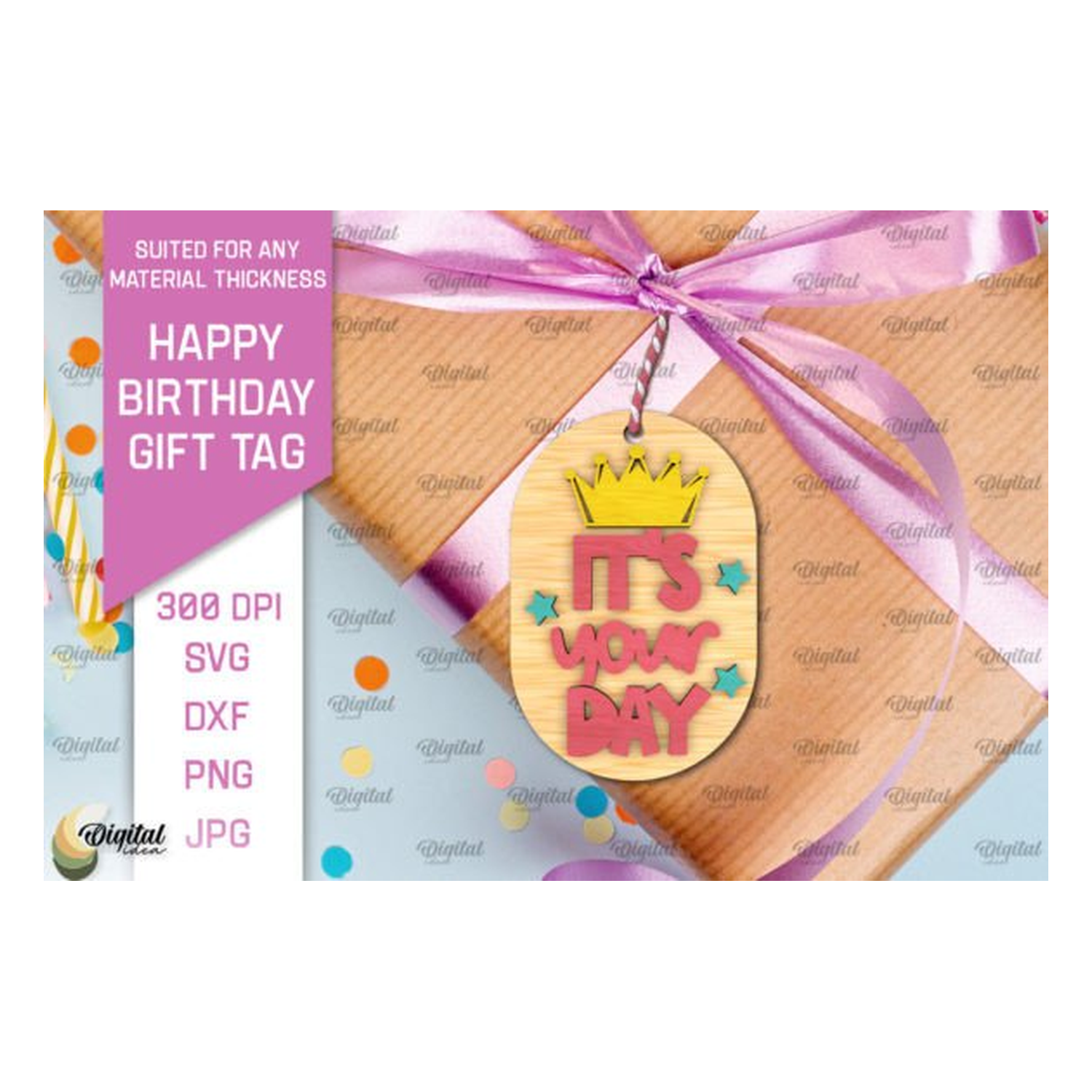 Happy cumpleaños regalo Tag