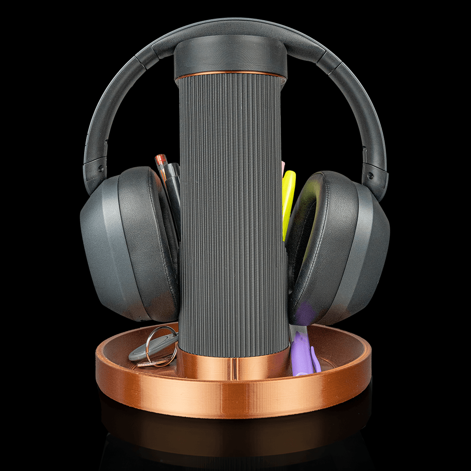 Soporte para auriculares y móvil Tower Trio
